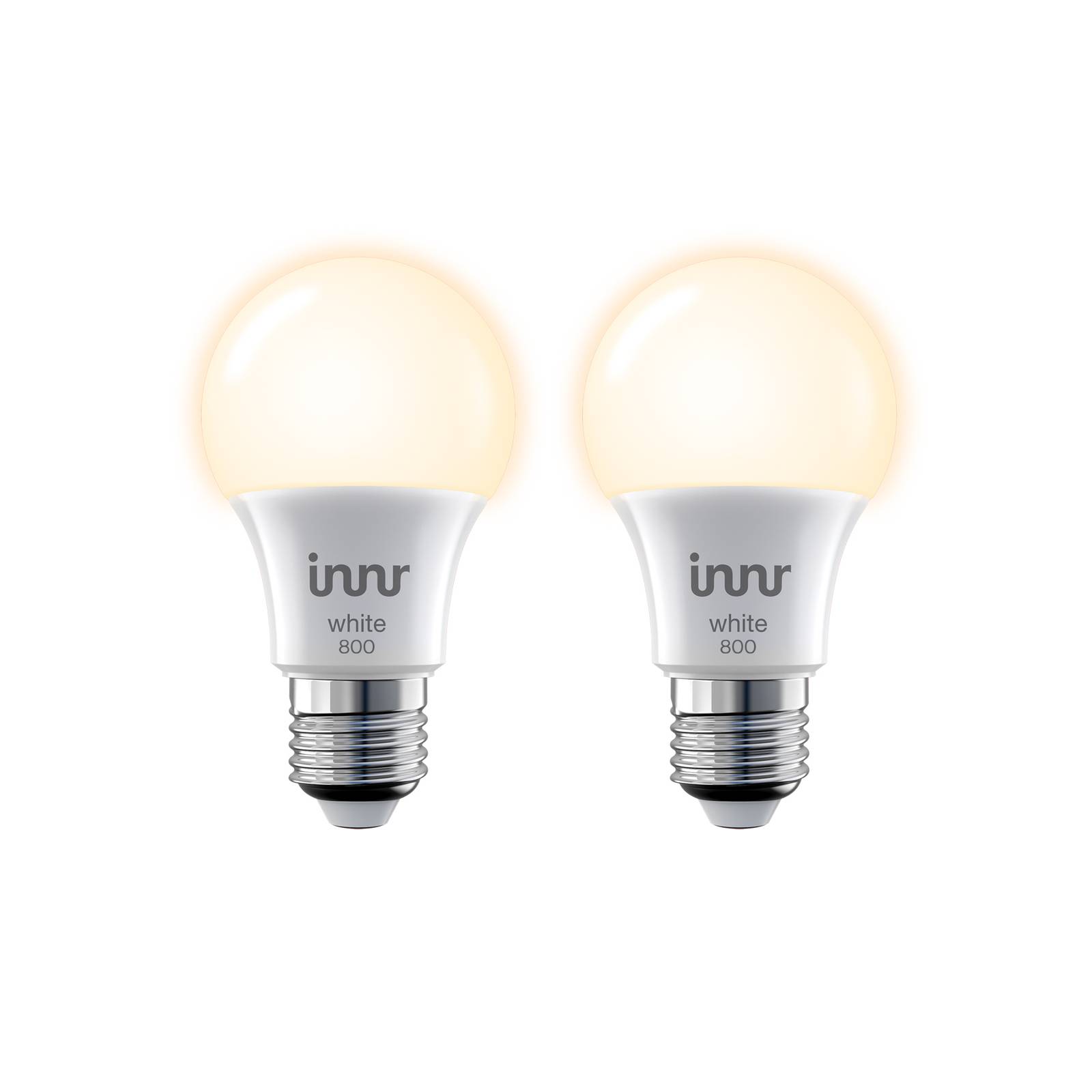 E-shop Innr LED žiarovka Smart E27, 8,5 W, 2 700 K, 806 lm, 2 ks