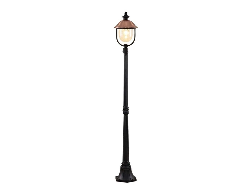 Lindby - Clint Außen Parkleuchte Copper/Black