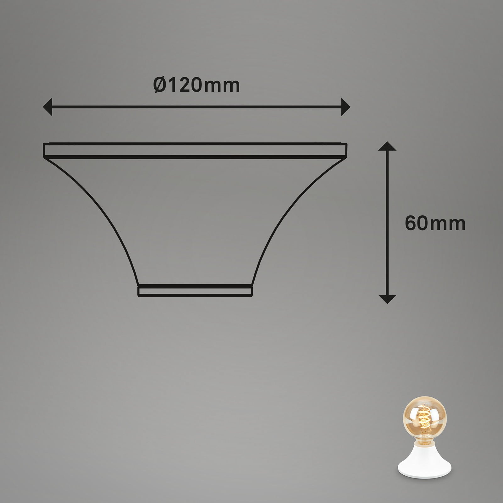 Plafonnier Tepel pour salle de bain IP44 E27 blanc