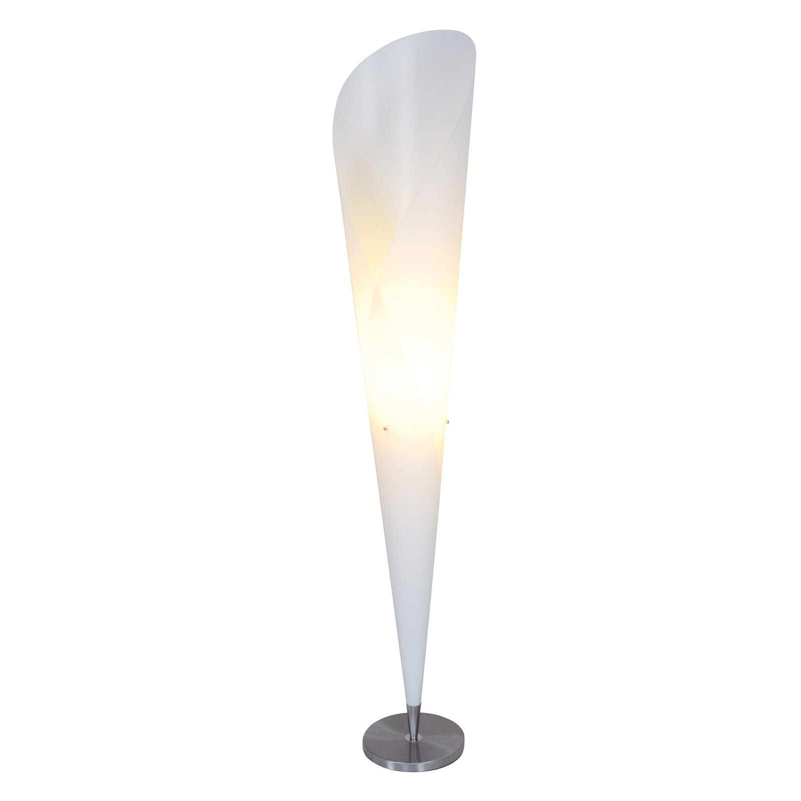 Fraai vormgegeven vloerlamp Tulip, wit