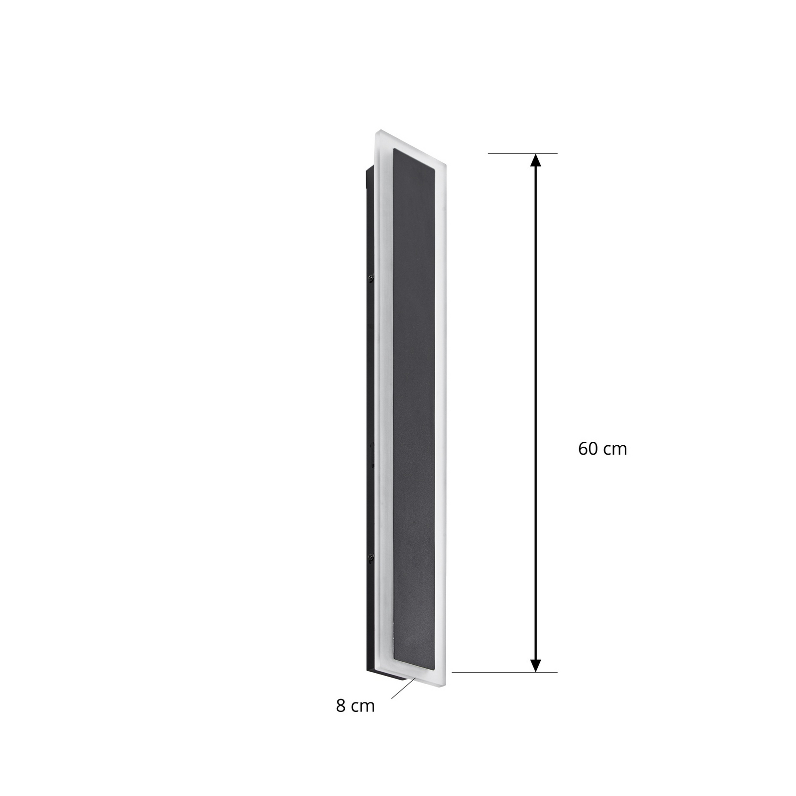 Lucande Ilora LED kültéri falilámpa, fekete, 60 cm, CCT, IP65 Lucande Ilora LED kültéri falilámpa, fekete, 60 cm, CCT, IP65