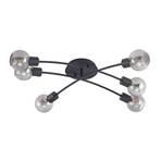 Eridia 6 Cross Stropna lampa Crna - Lindby