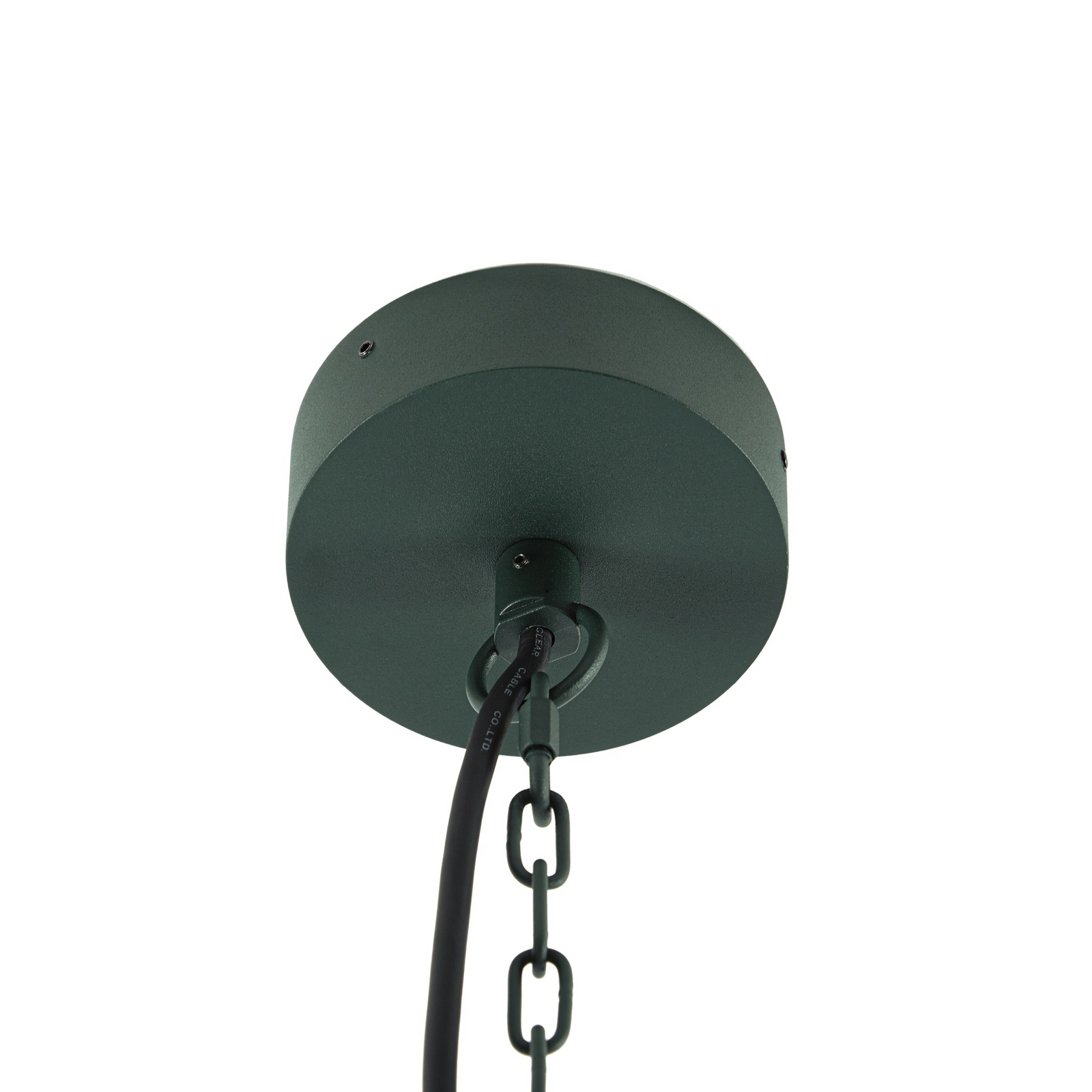 Lucande utendørs pendellampe Ferda, grønn, IP44, glass, E27