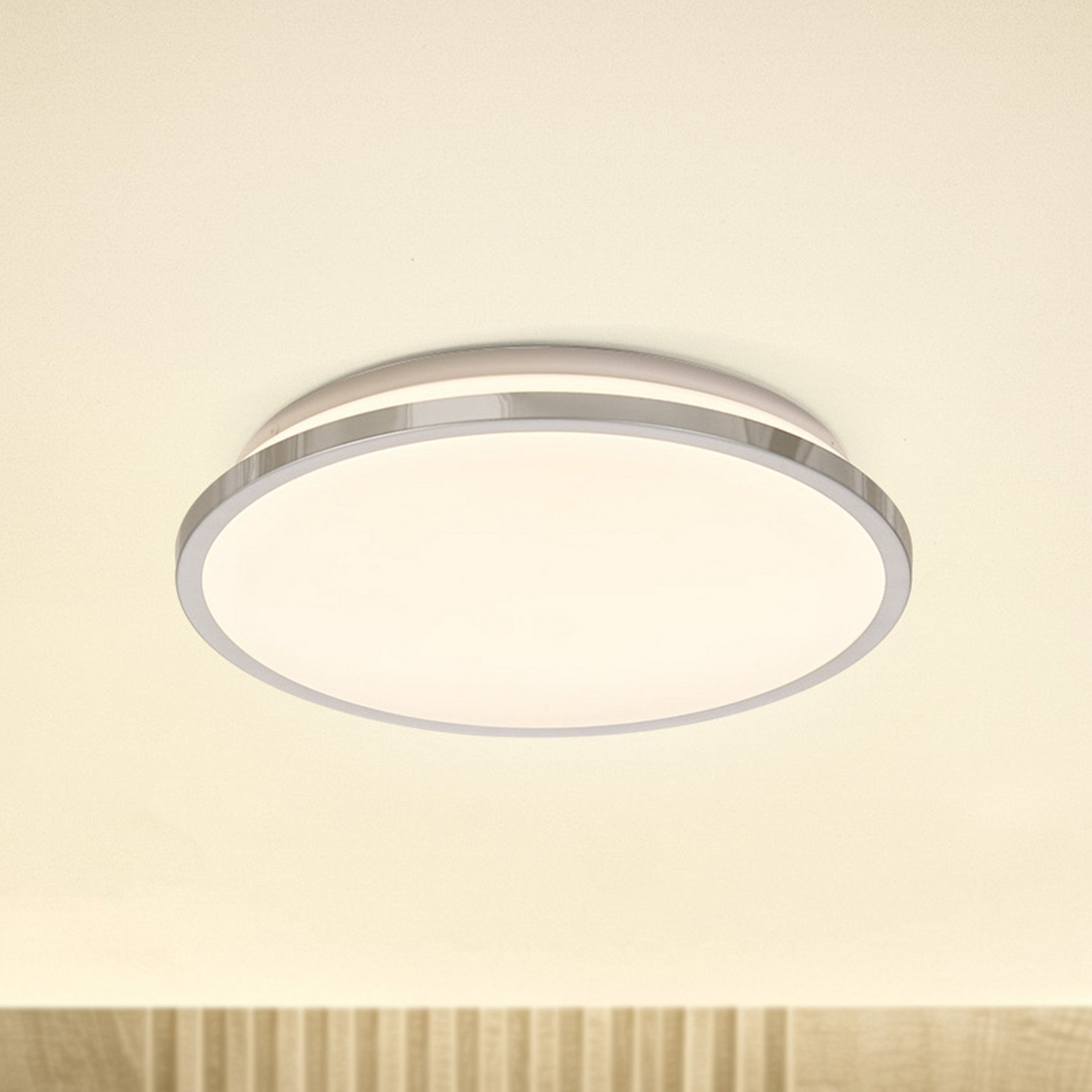 Plafonieră LED OSRAM BATHROOM crom Ø 30 cm IP44 CCT - Aluminiu