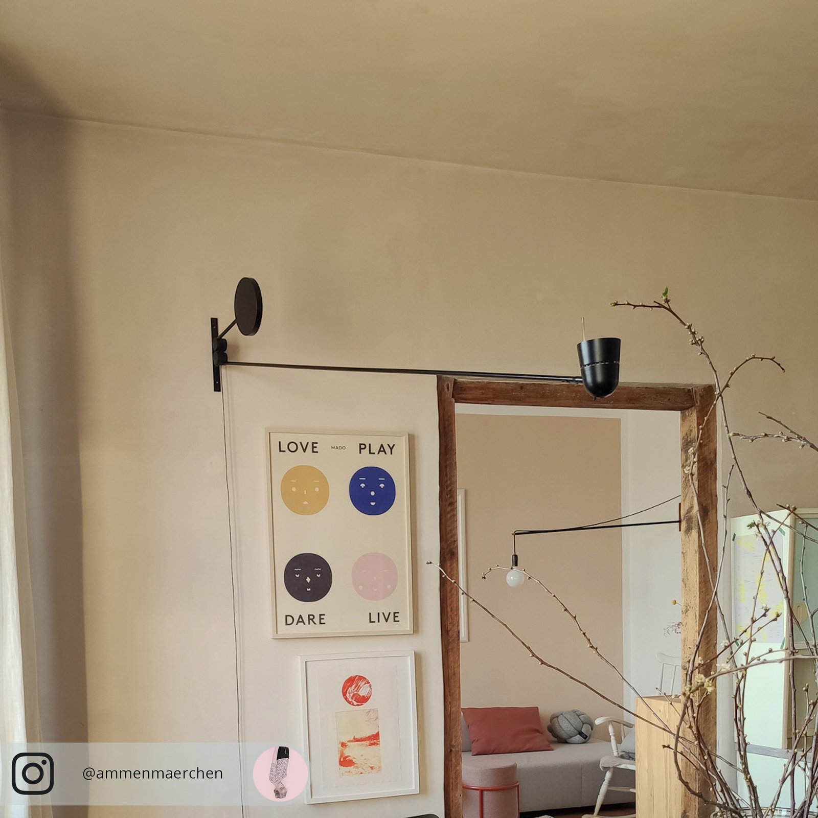 Counterbalance LED-Wandleuchte schwarz - Luceplan