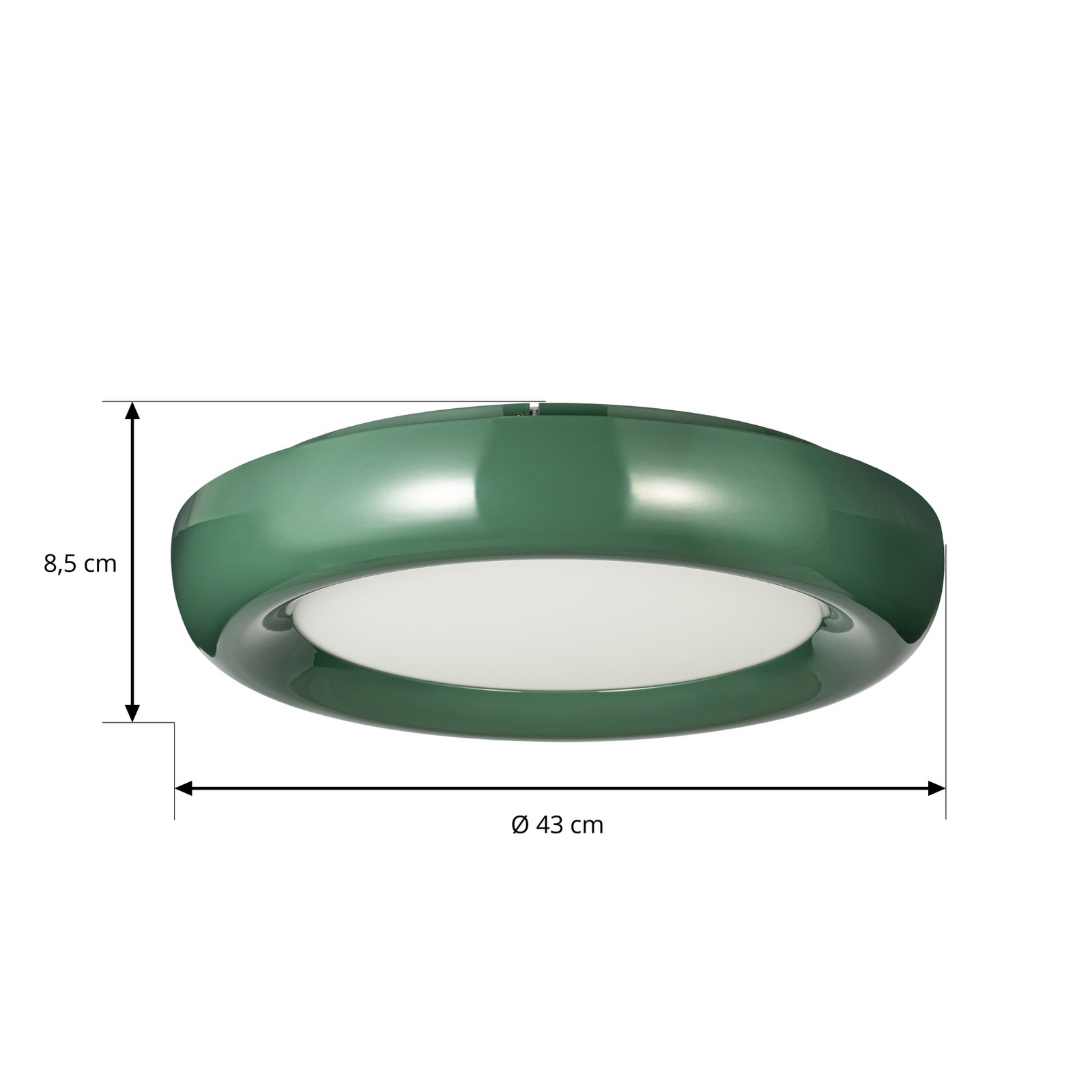 Lindby LED-laelamp Lennox, roheline, 3-astmeline hämardus, Ø 43 cm Lindby LED-laelamp Lennox, roheline, 3-astmeline hämardus, Ø 43 cm