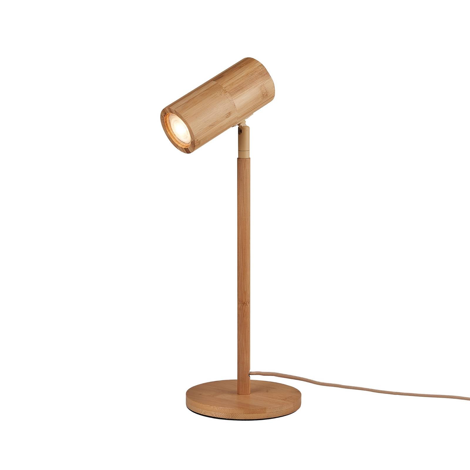 GOOD & MOJO Tischleuchte Java, natur, Bambus, 47 cm, GU10