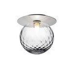 Liila 1 Væg-/Loftlampe IP44 Large Light Silver/Optic Clear - Nuura