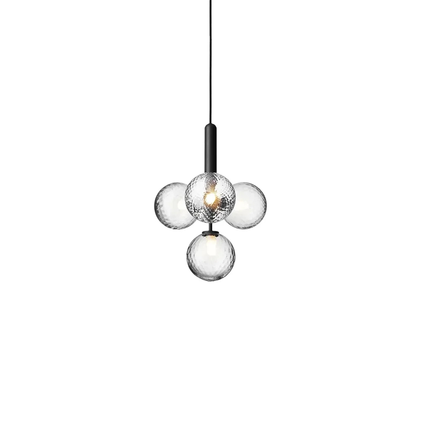 Miira 4 Candelabru Rock Grey/Optic Clear - Nuura