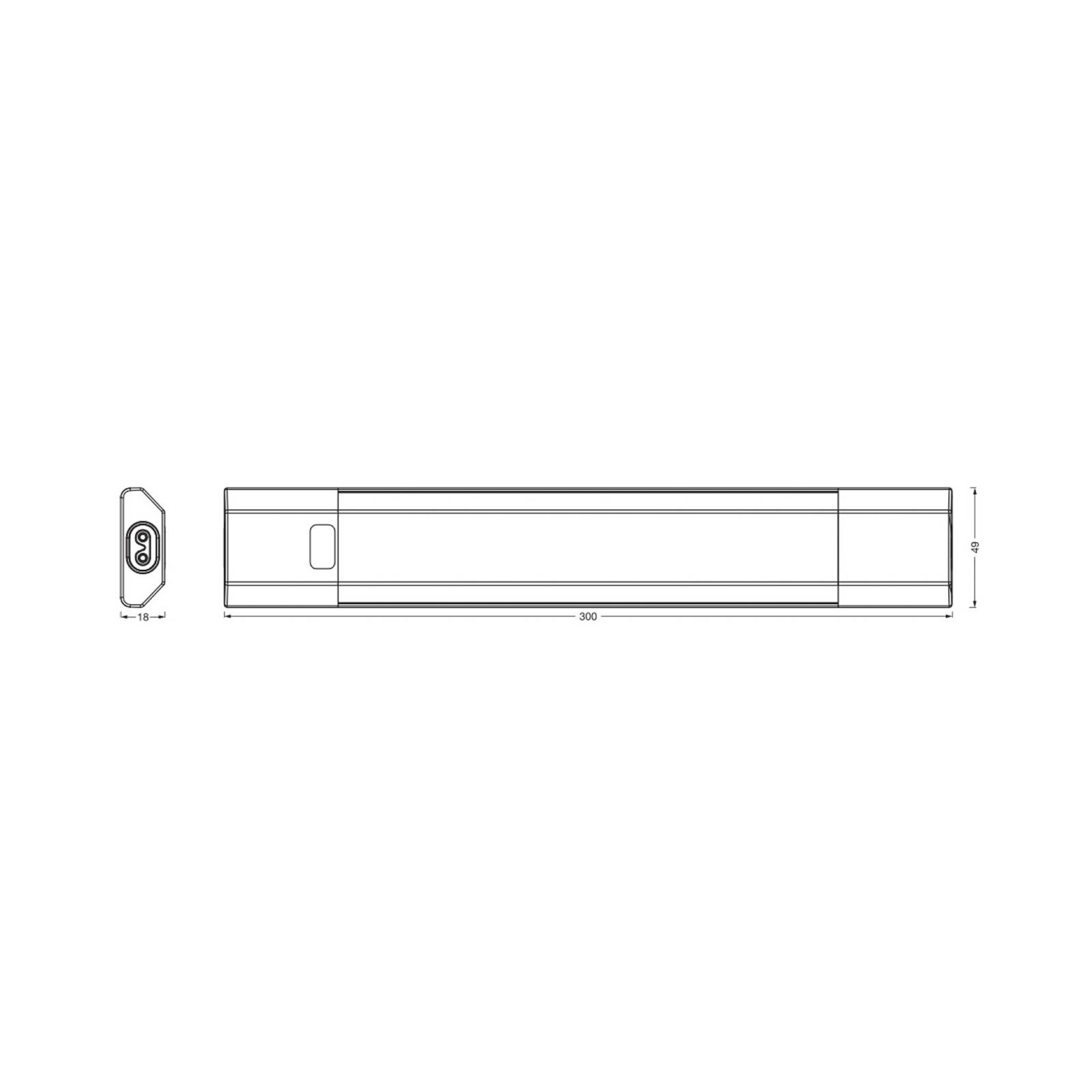 Oprawa podszafkowa LED OSRAM Linear Edge Sensor RGBW 30 cm, biała