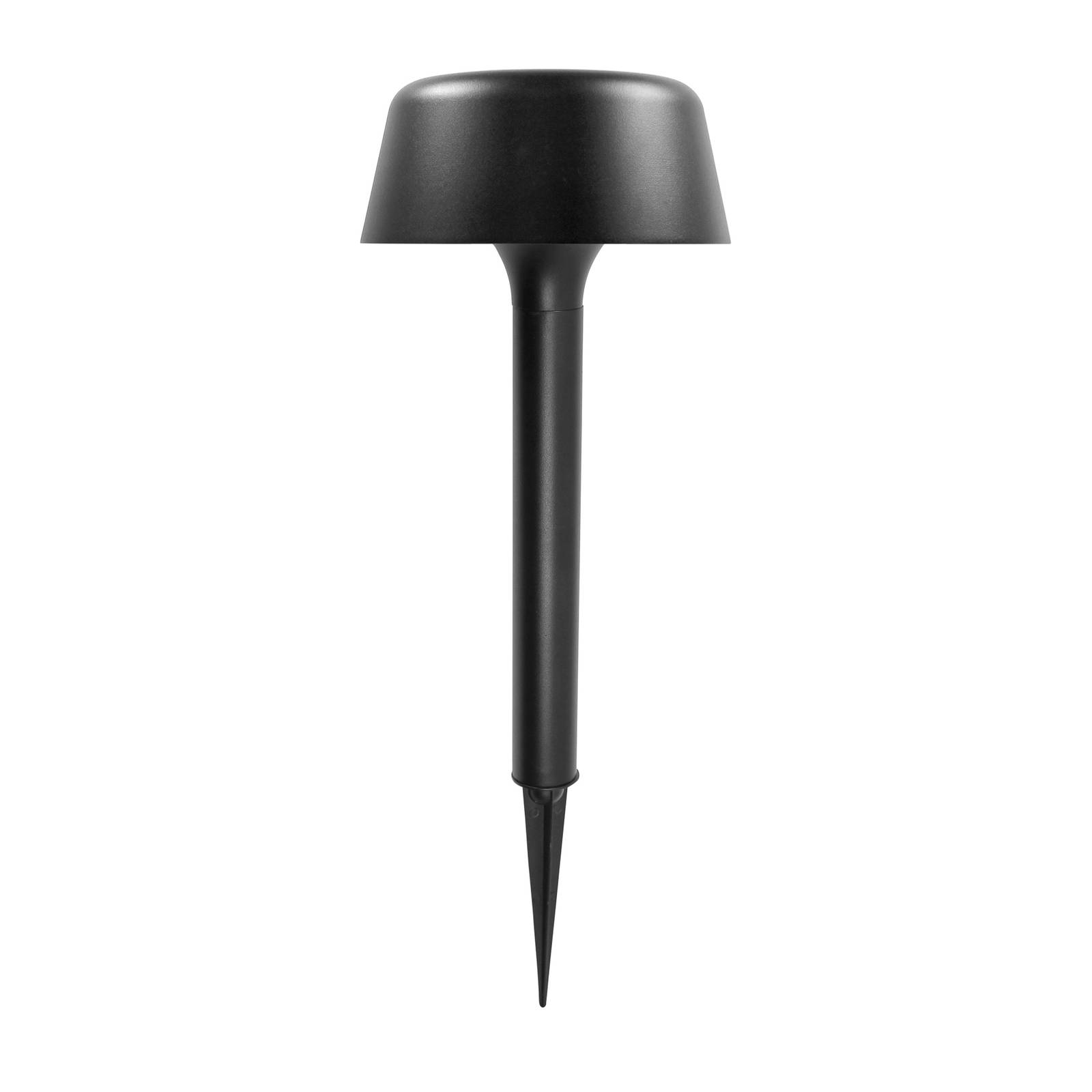 Dyberg Larsen Valencia solar path light, black, metal, 12 W, H: 56 cm
