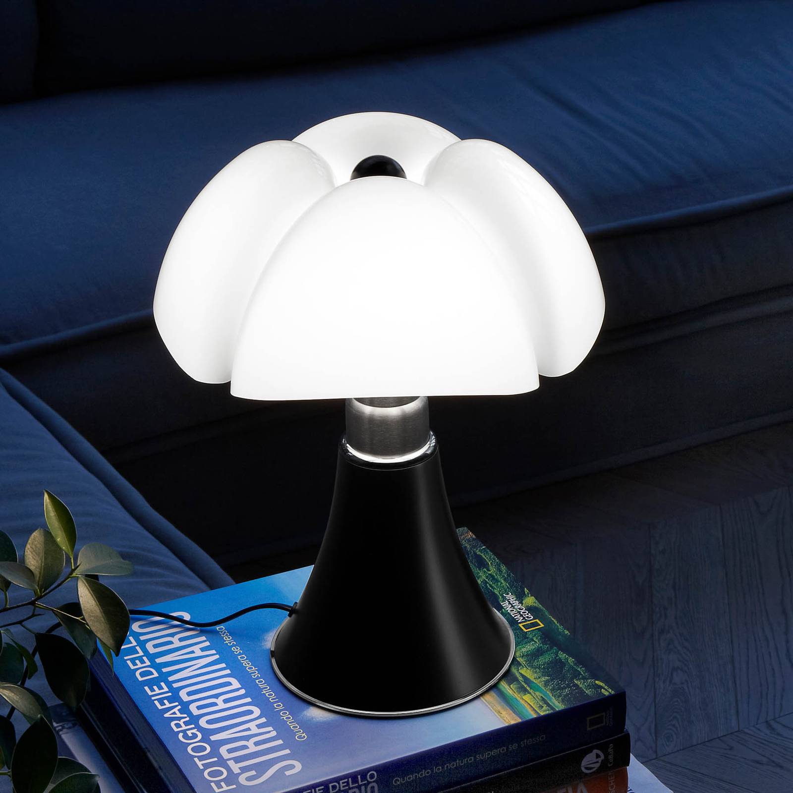 Martinelli Luce Minipistrello lampa stołowa brązowa