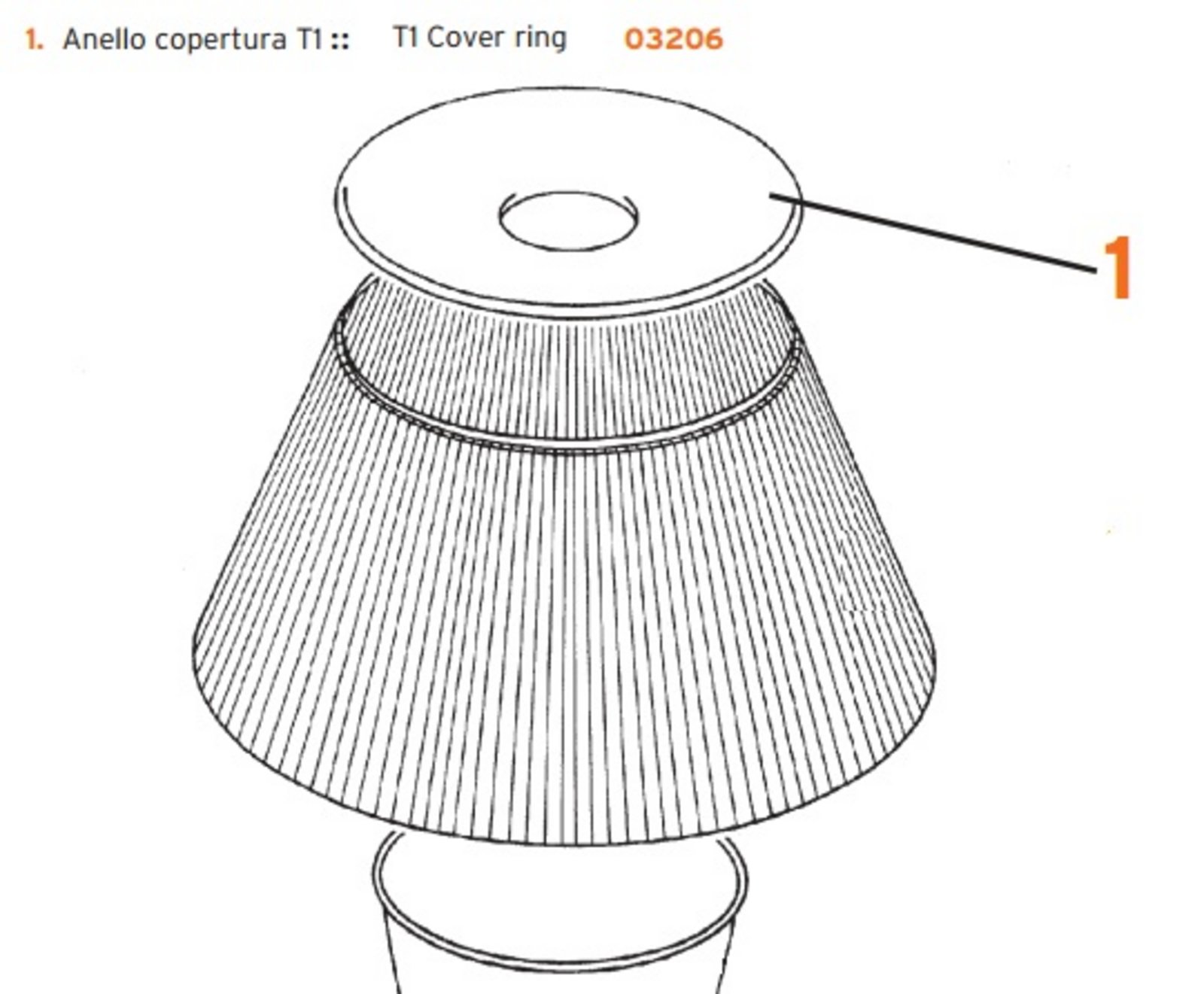 Top Ring Romeo Moon T1 Lampă de Masă - Flos