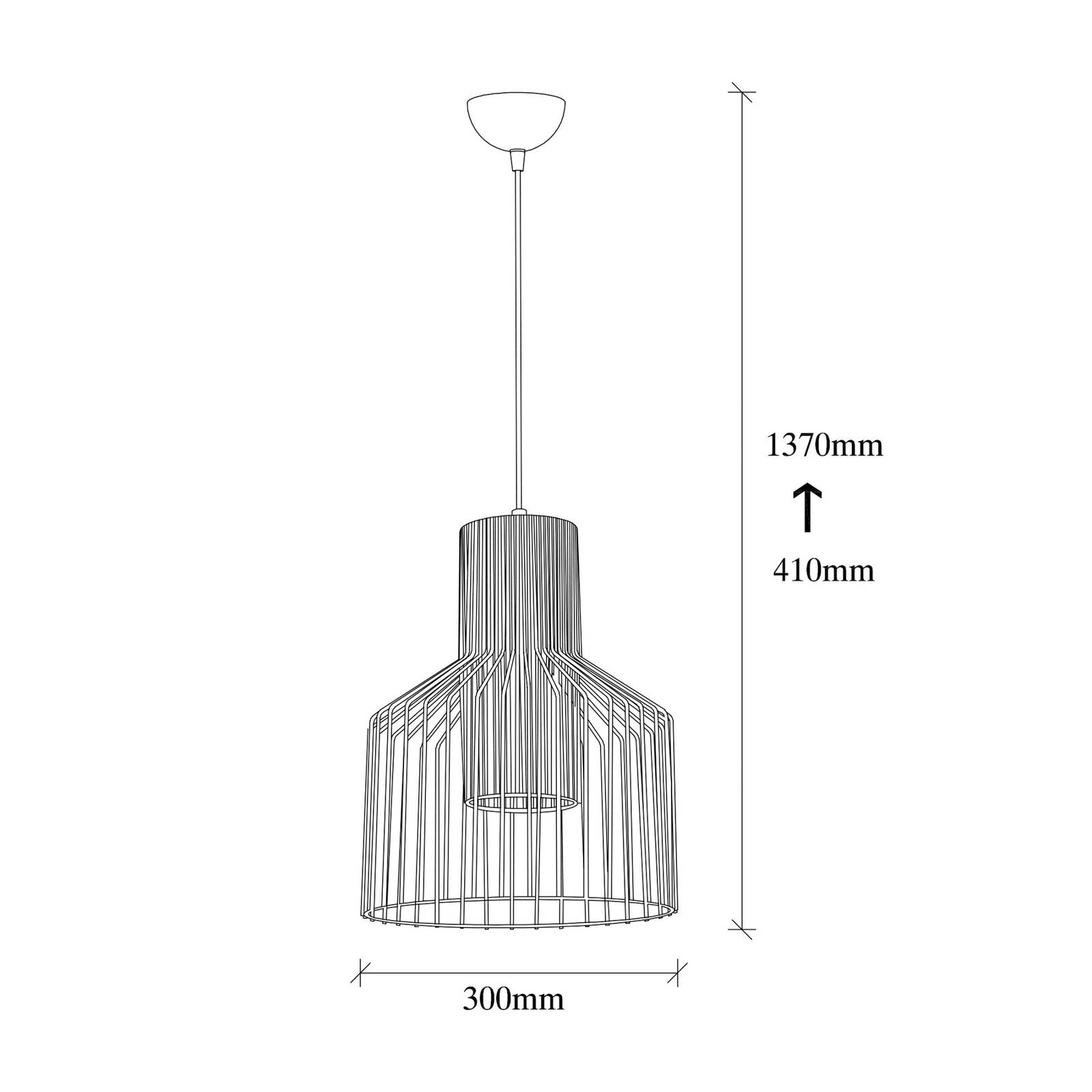 Lampa wisząca Atos 2851 1-punktowa Ø30cm czarna