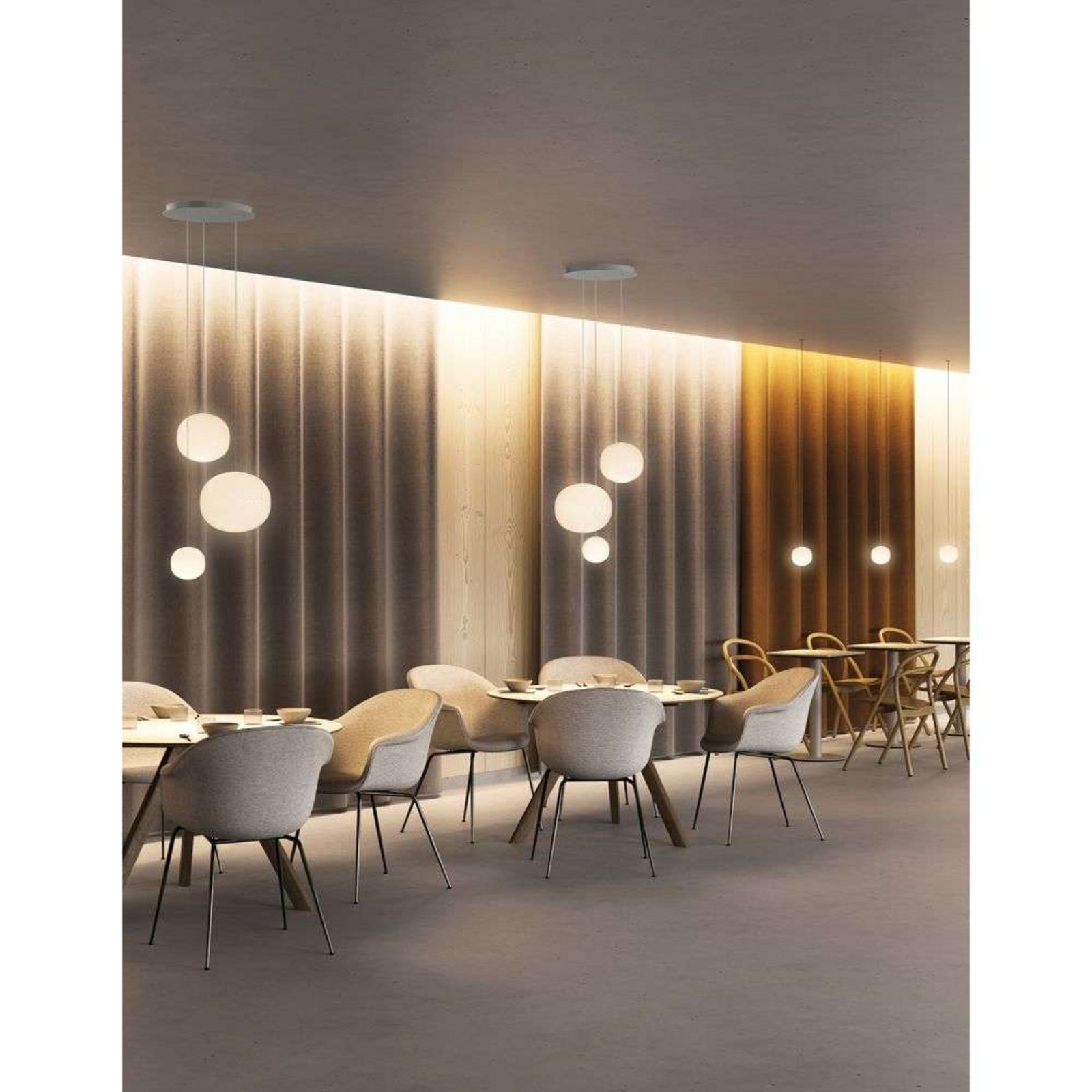 Volum Cluster 22 Lustră Pendul Glossy White - Lodes