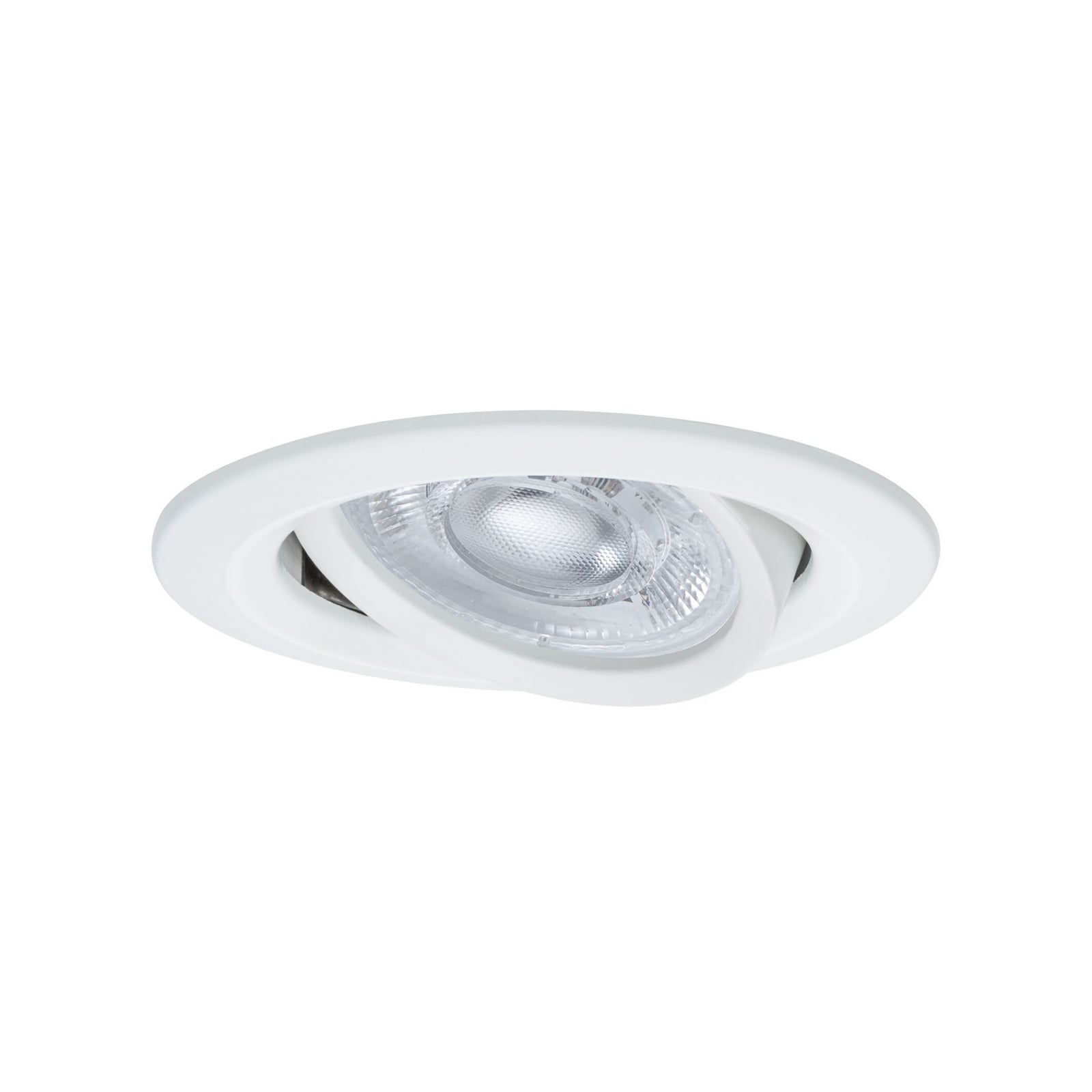 Paulmann indbygningslampe NOVA, hvid, Ø 8 cm, drejelig, 2.700 K