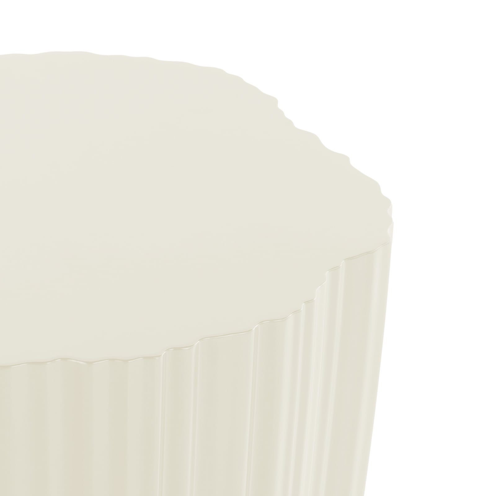 Corteza side table, cream, height 48 cm - Kartell