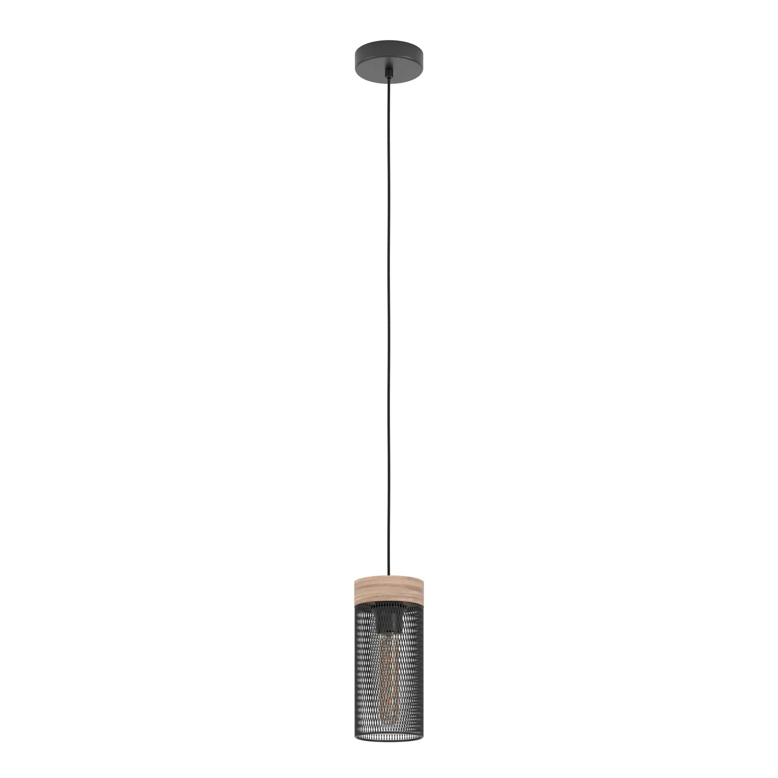 Viseća lampa Kilnsdale, Ø 11 cm, crno/smeđa, čelik