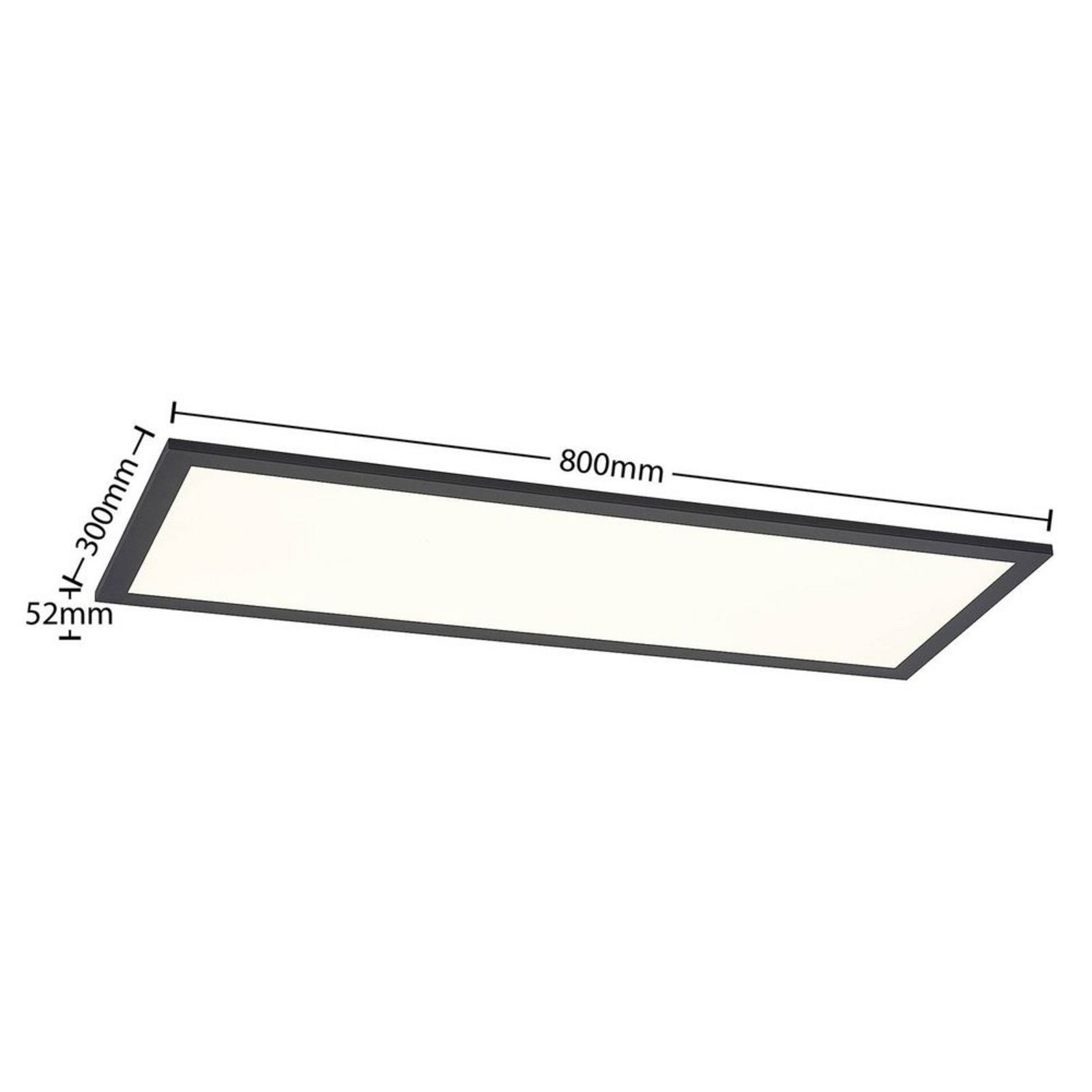 Nelios Plafonieră LED 4000K 80x30 Black - Lindby