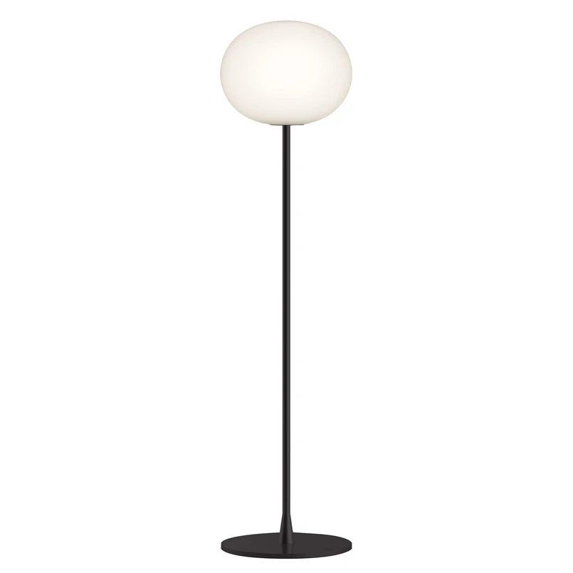 FLOS - Glo-Ball F1 Floor Lamp Matt Black/Opal