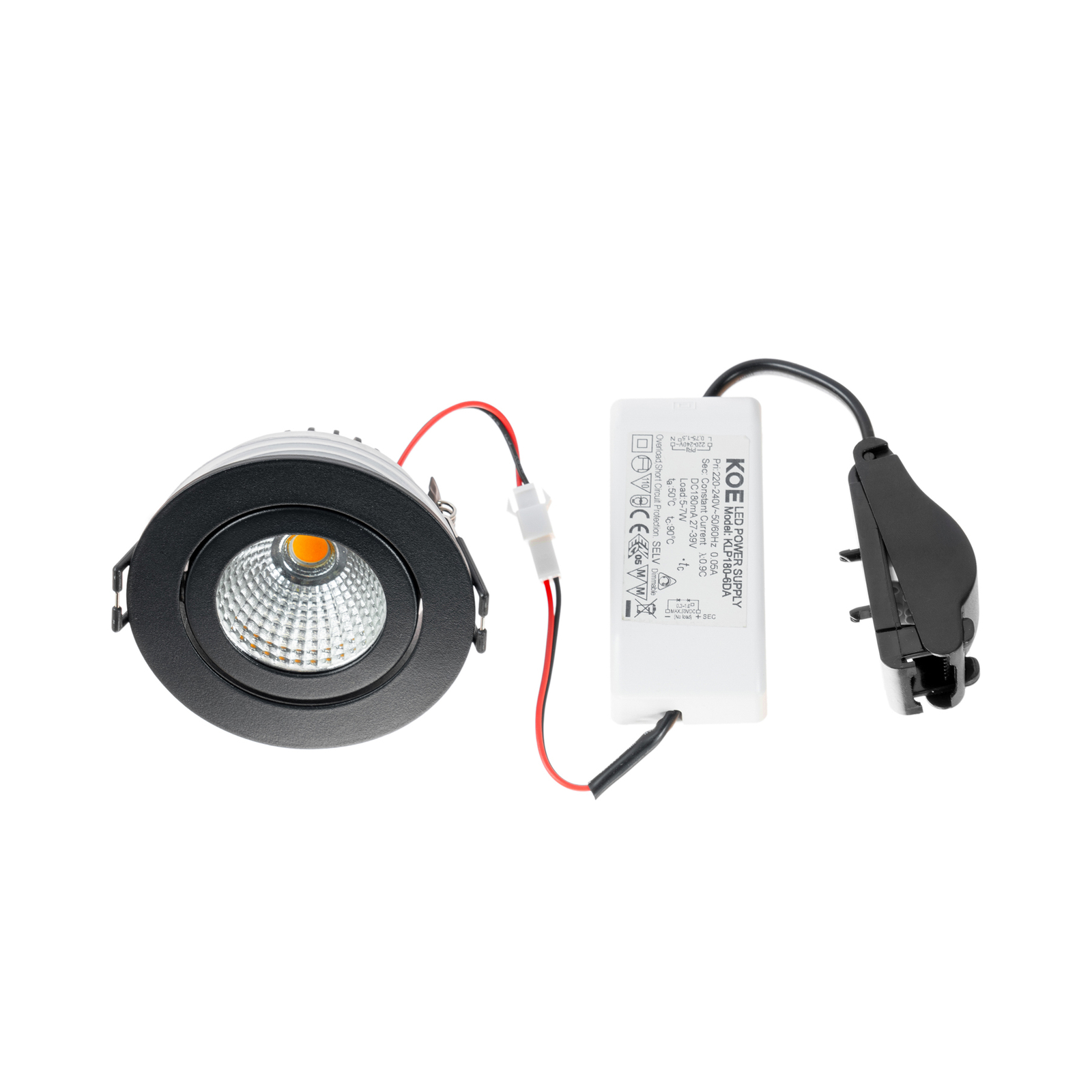 Jyra LED Recessed spot 2700K IP65 Black - Arcchio
