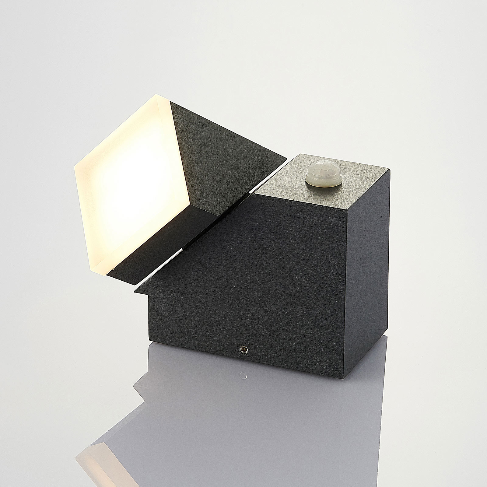 Sally Down LED Buiten Wandlamp w/sensor Grey - Lindby