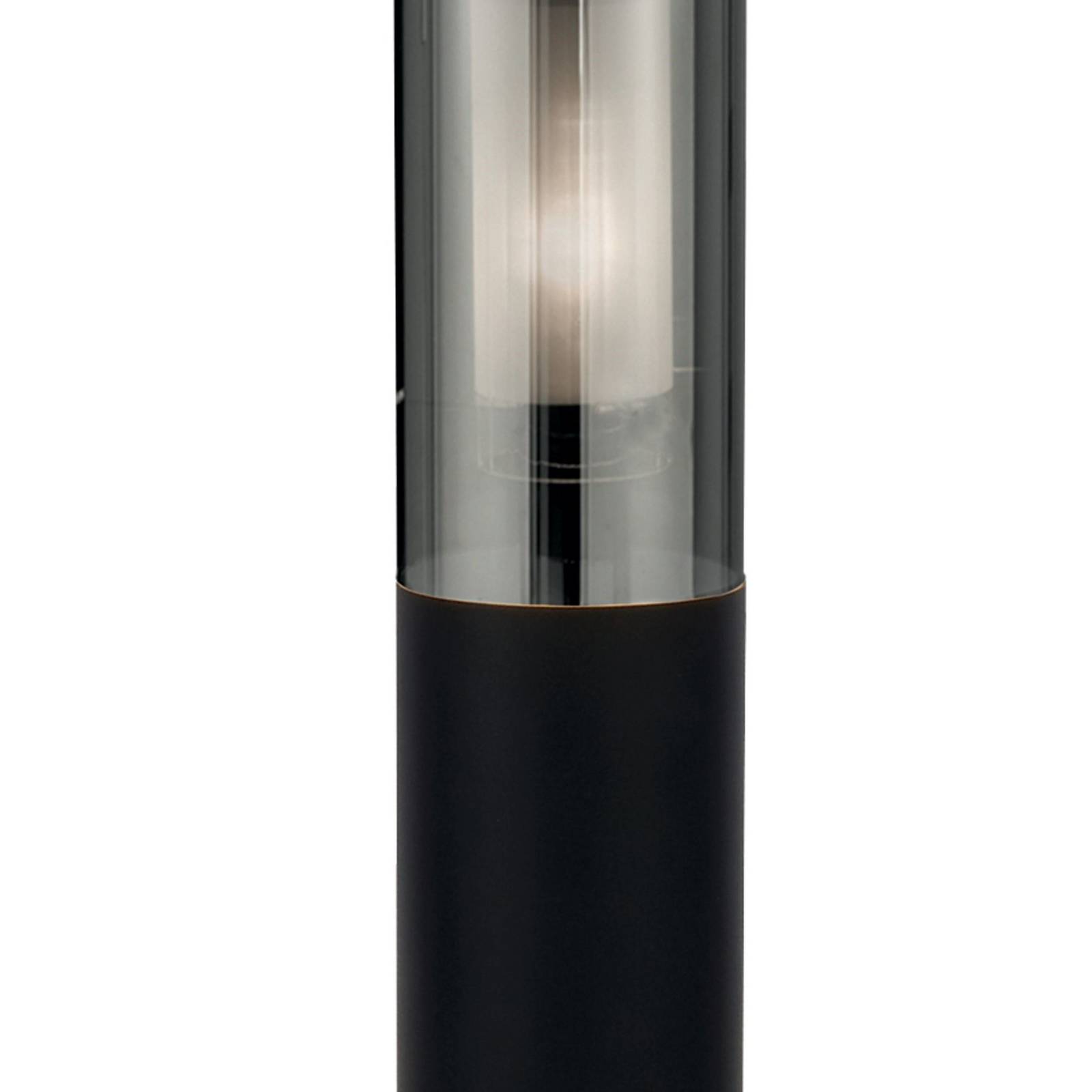 Słupek oświetleniowy Batton, IP44, czarny, wysokość 90 cm, metalowy