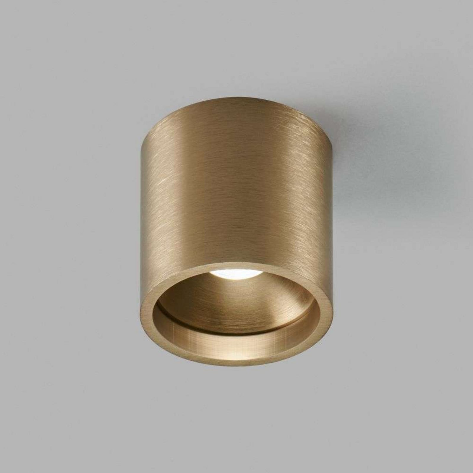 Solo 2 Round Deckenleuchte 10W 2700K Brass LIGHT-POINT - Wohnzimmer - Aluminium