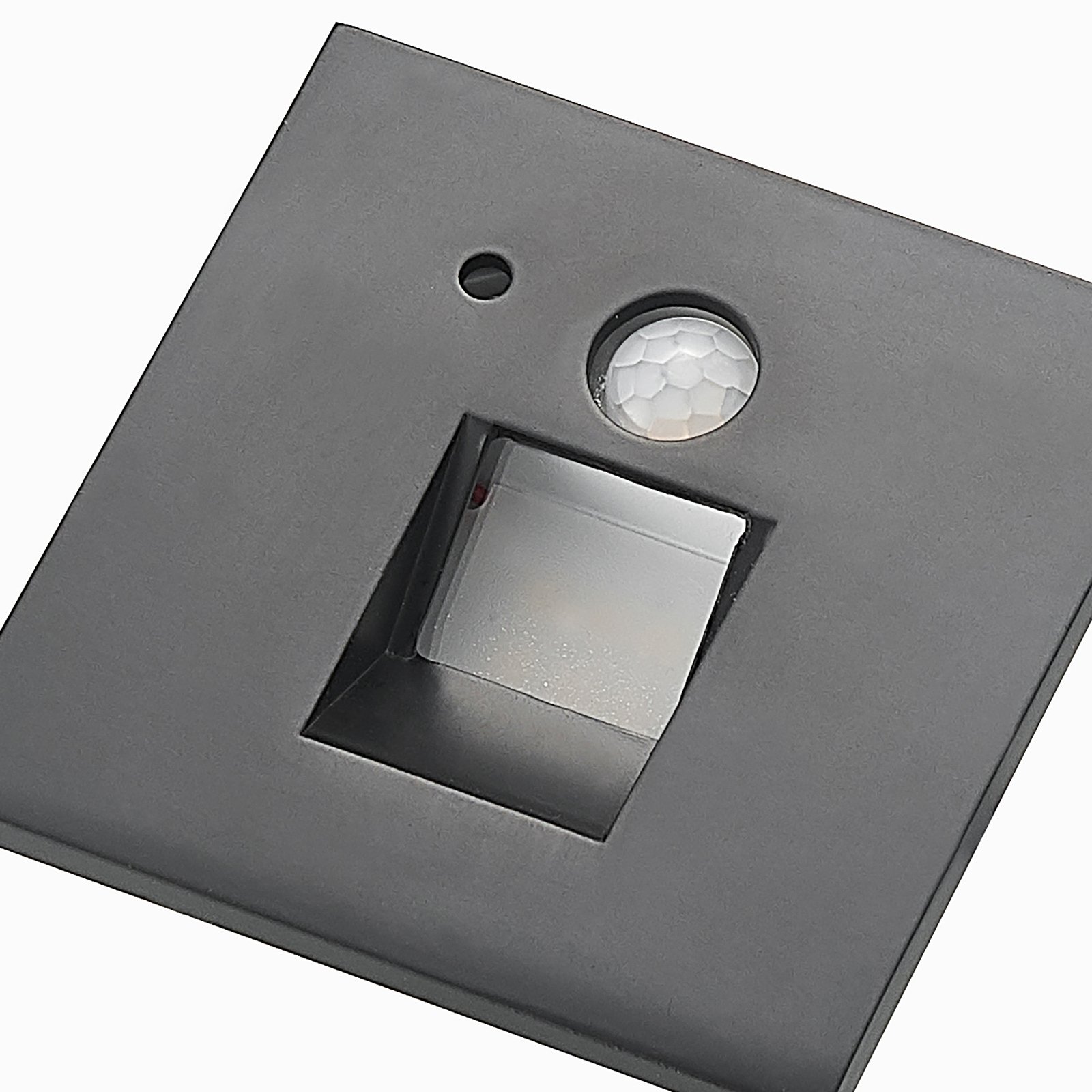 Neru Square LED Built-in Wall Lamp w/Sensor Black - Arcchio