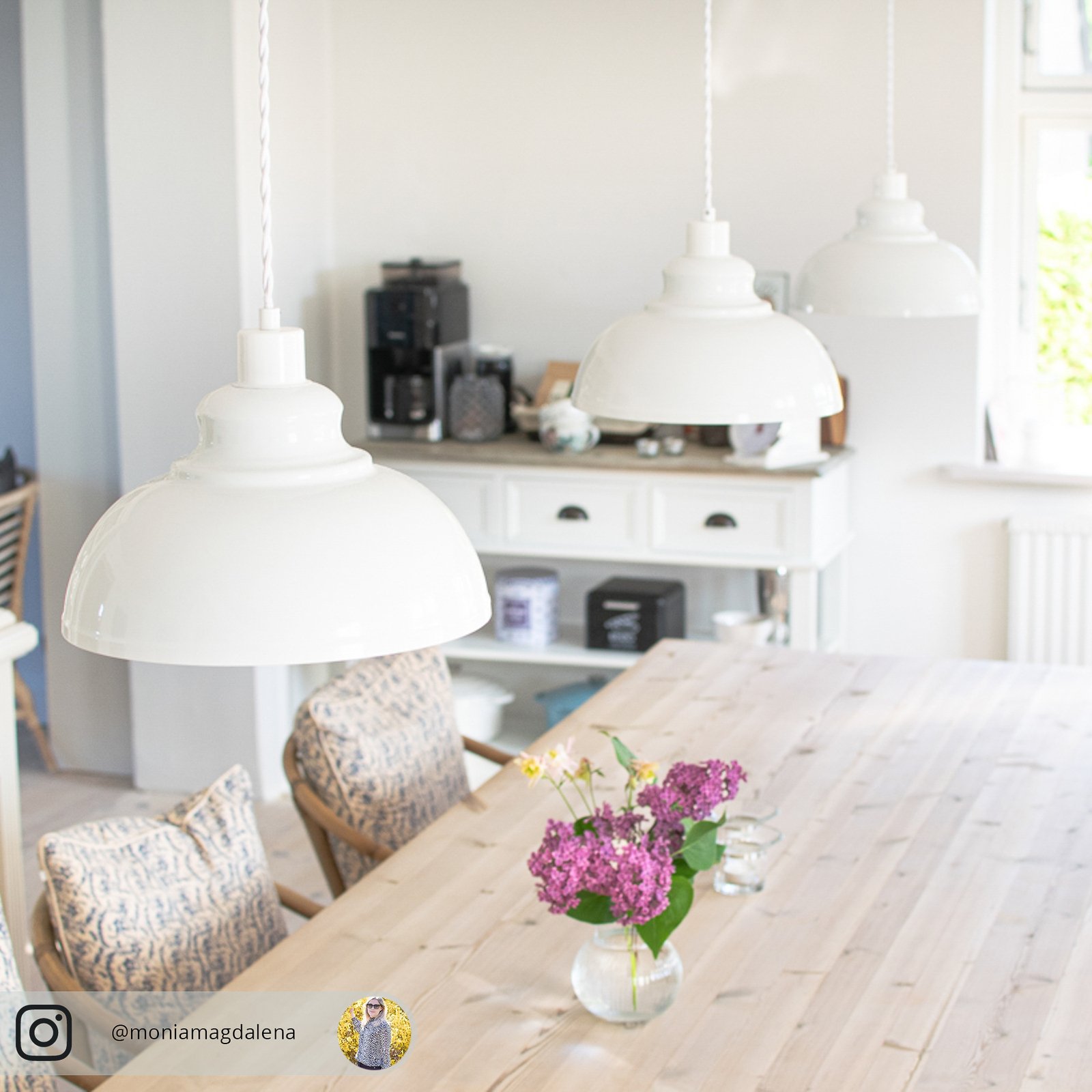 Albertine Hanglamp White - Lindby