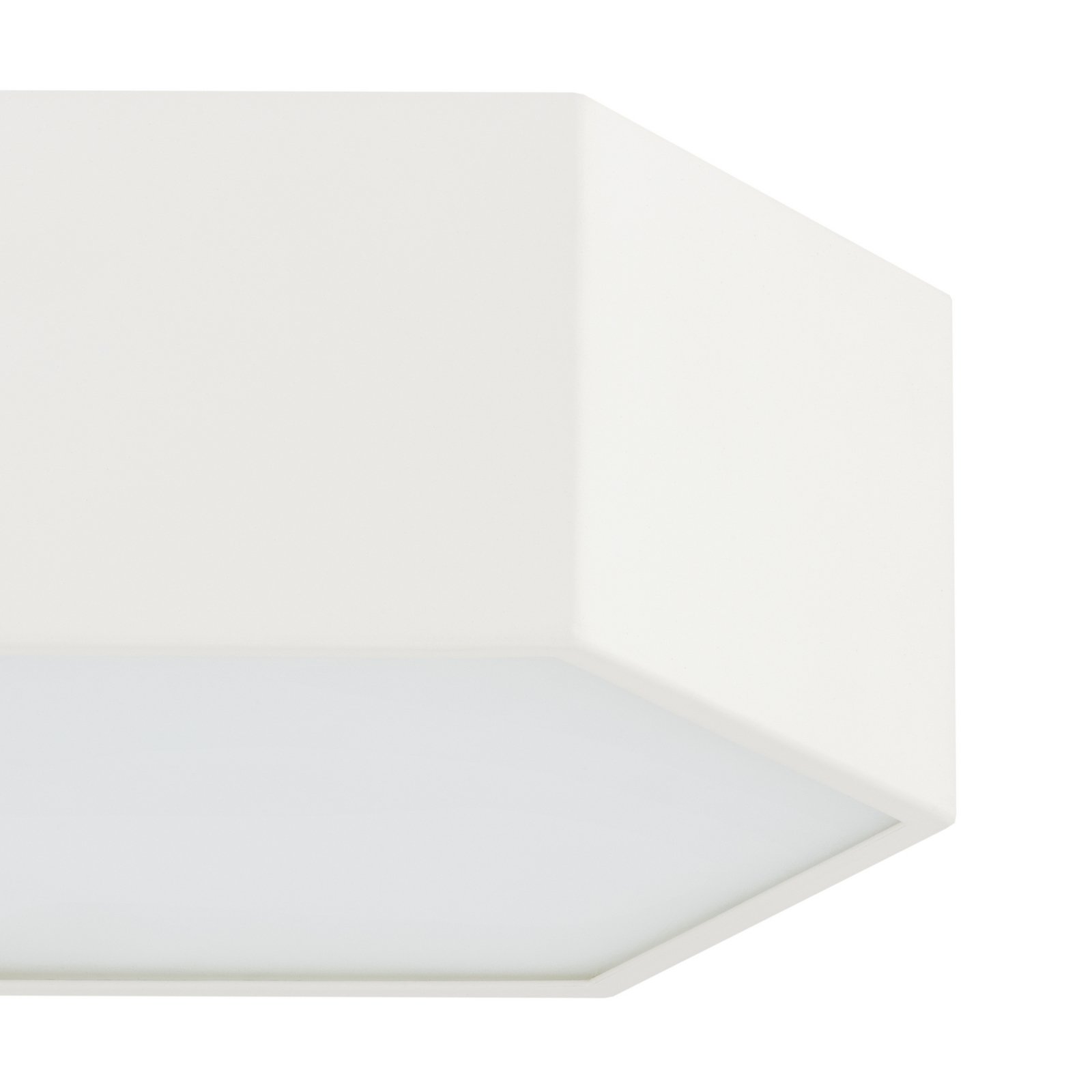 Libre LED ceiling light, cream white, steel, 3,000 K