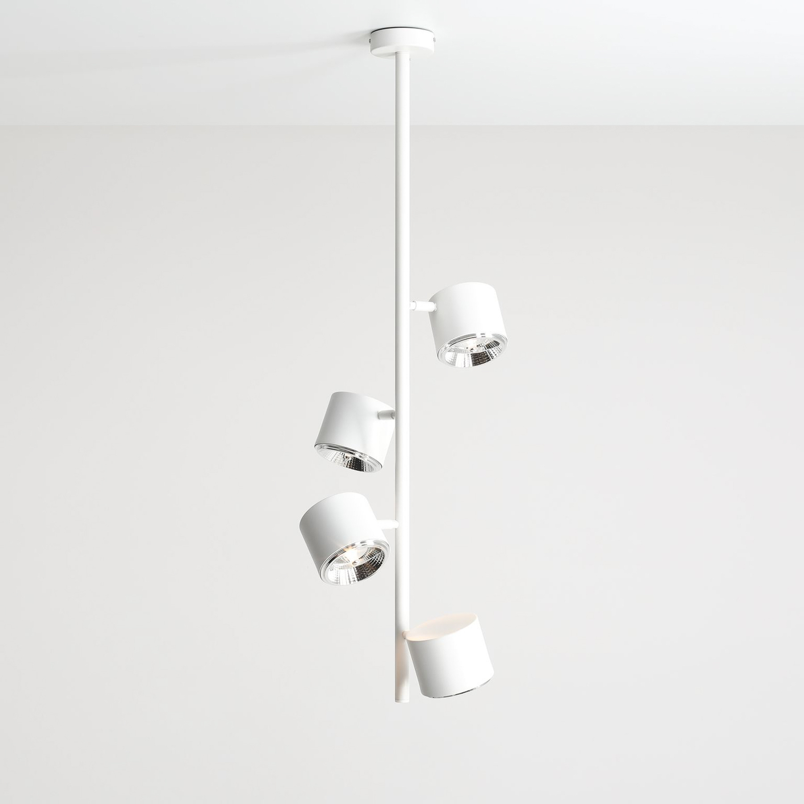 1046PL_L2 ceiling spotlight, 4-bulb, white