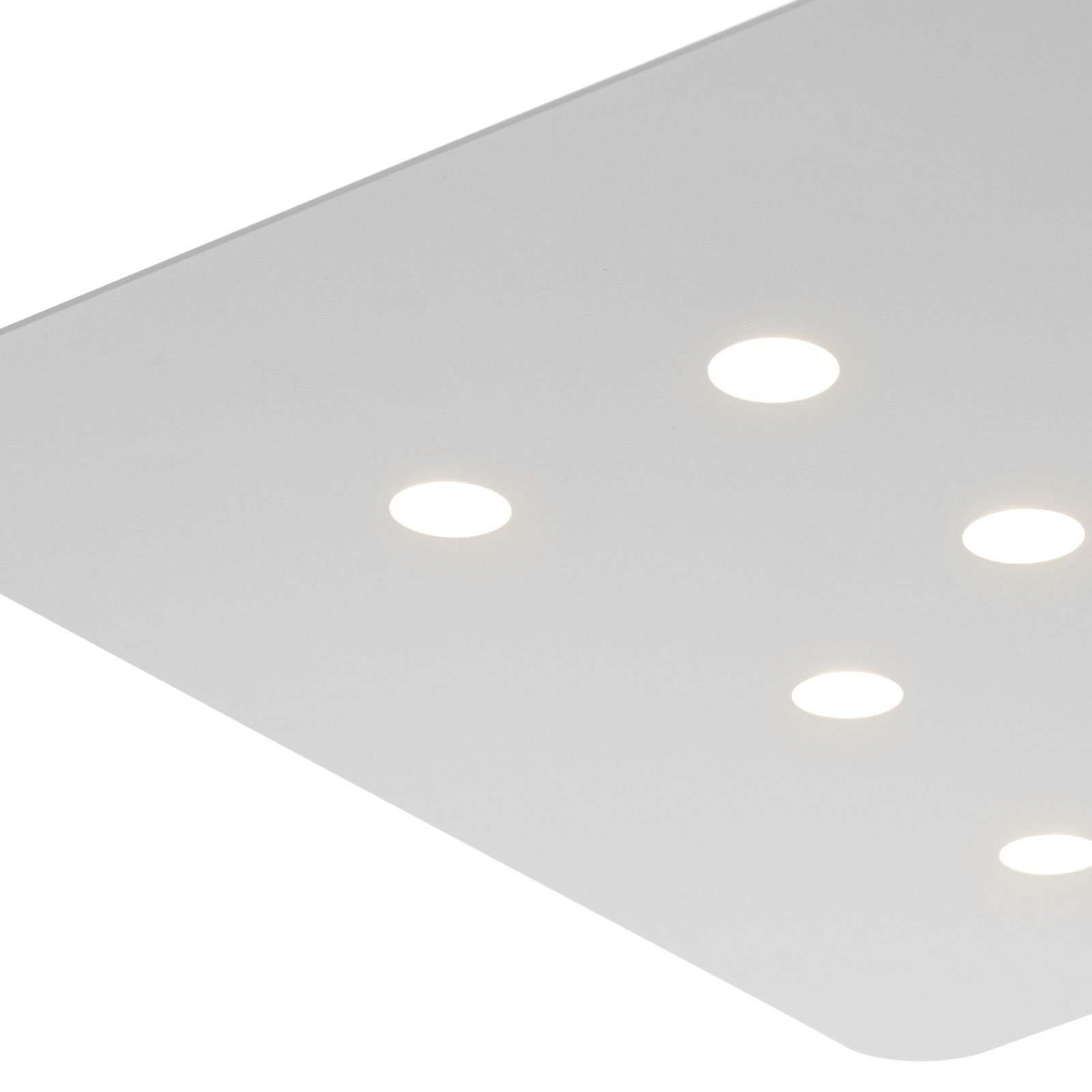 Moderne LED-Hängeleuchte Fuorisquadra, weiß