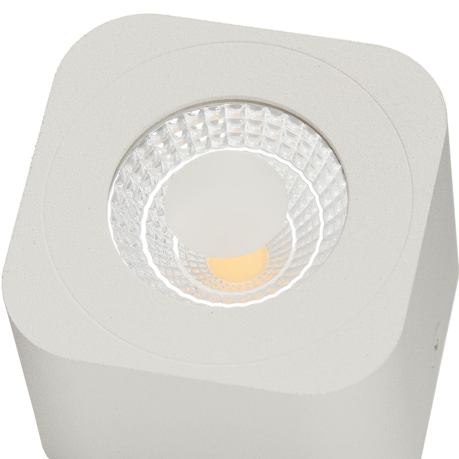 Square Palmi LED downlight in white