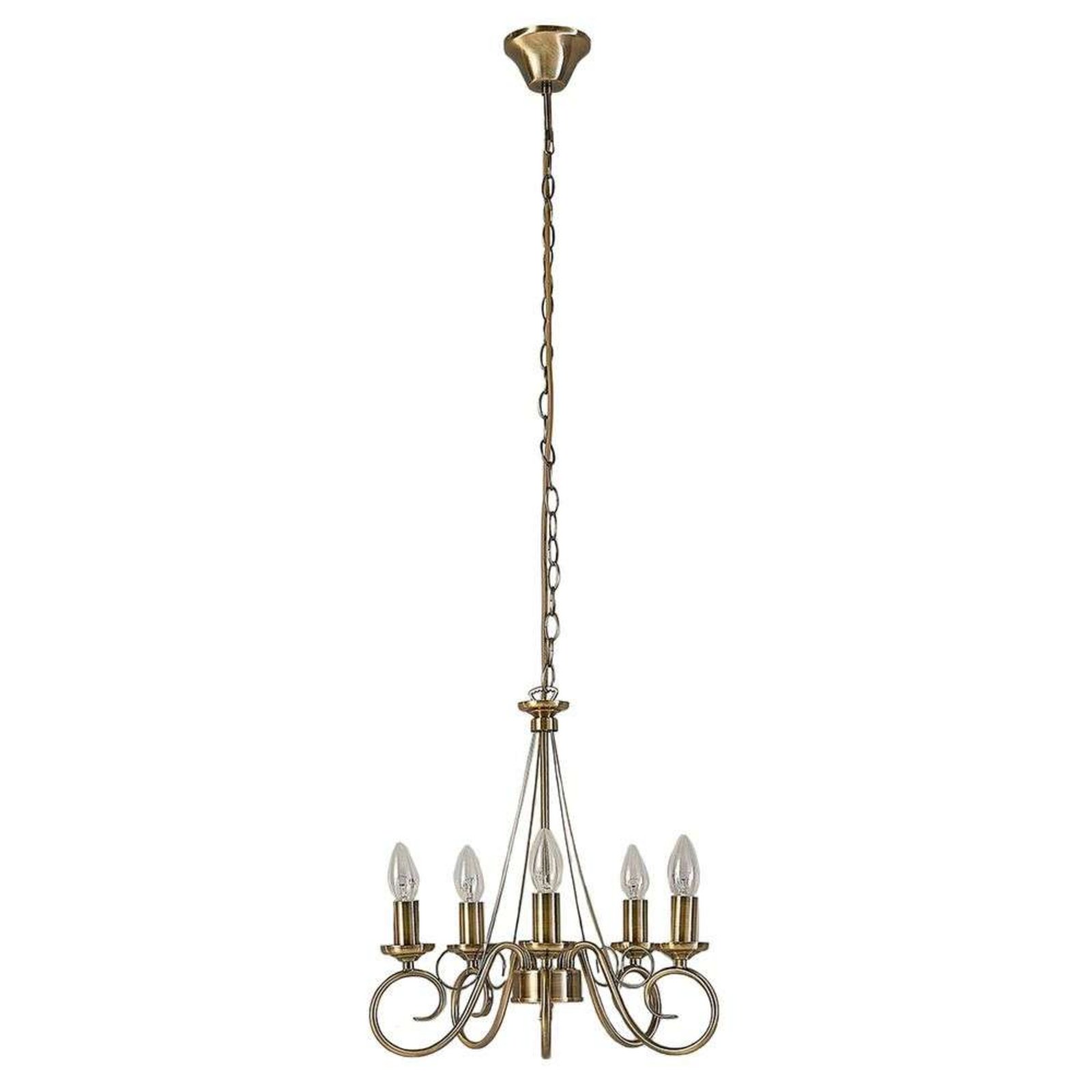 Marnia 5 Candelabru Brass - Lindby