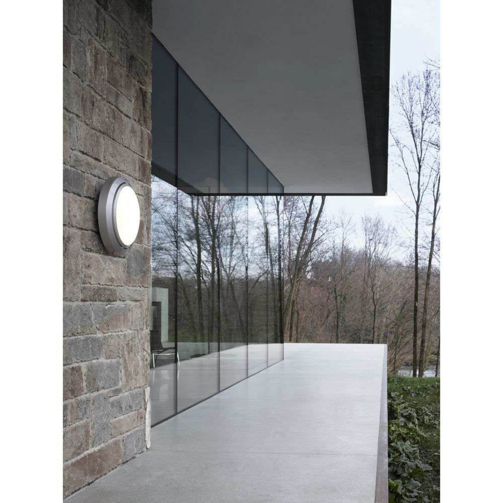 Metropoli 17 LED-utomhusvägglampa Ø17 cm, aluminium, IP65 Luceplan - Terrass | Produkter - Vägglampor | Lampspecialisterna