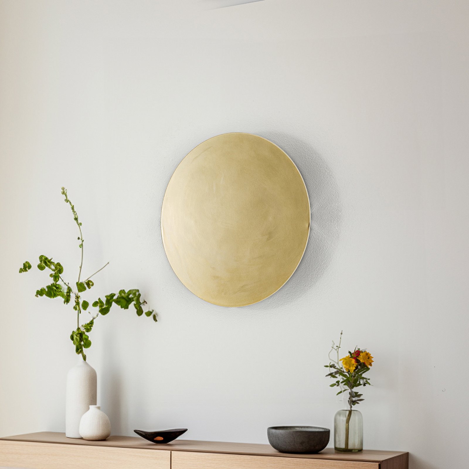 "Lunia New" sieninis šviestuvas, aukso spalvos, Ø 40 cm