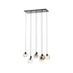 Cubus 8 Pendelleuchte Clear/Smoke/Amber - Euluna