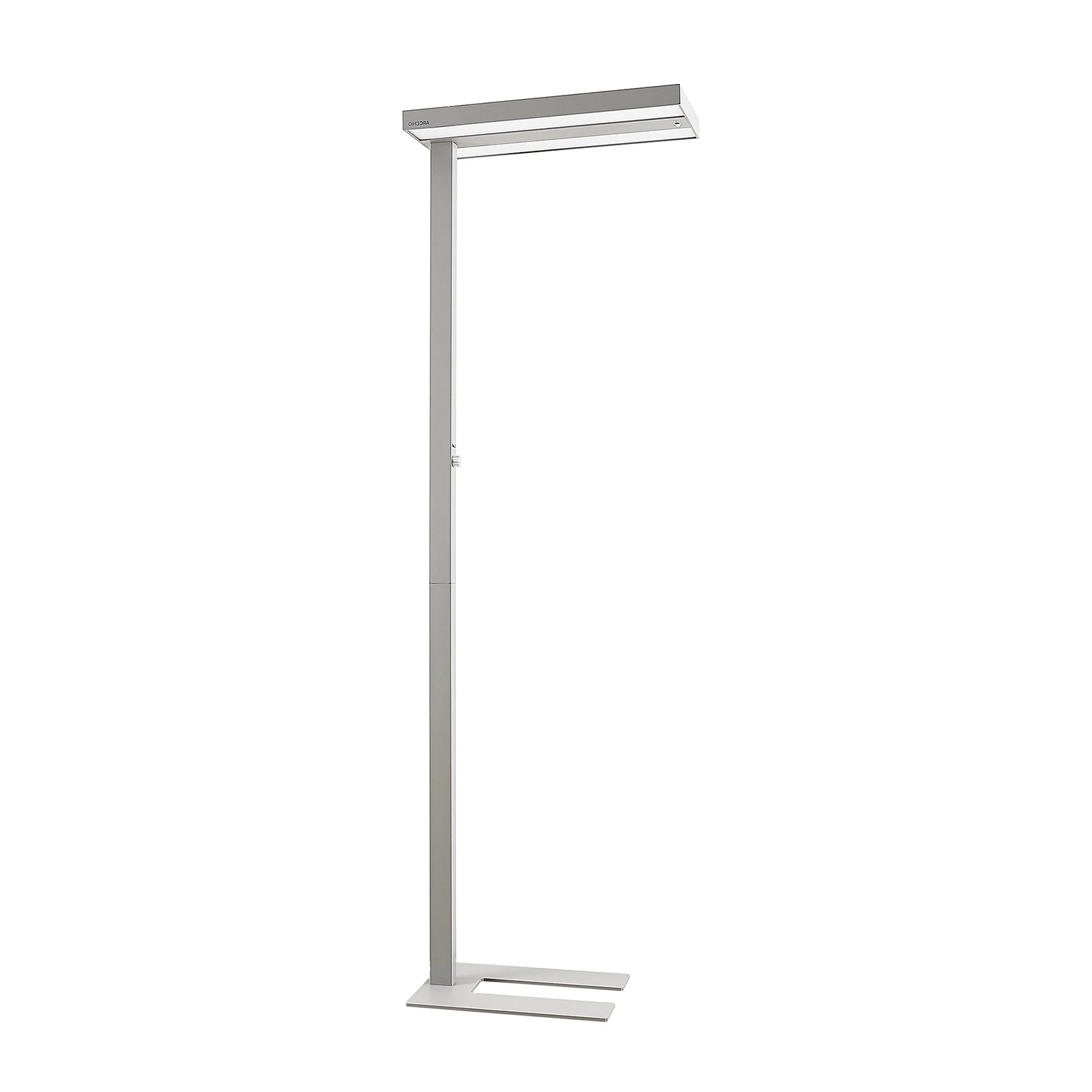 Arcchio LED-Stehleuchte Logan Pro, ασημί, αισθητήρας, ρυθμιζόμενη ένταση