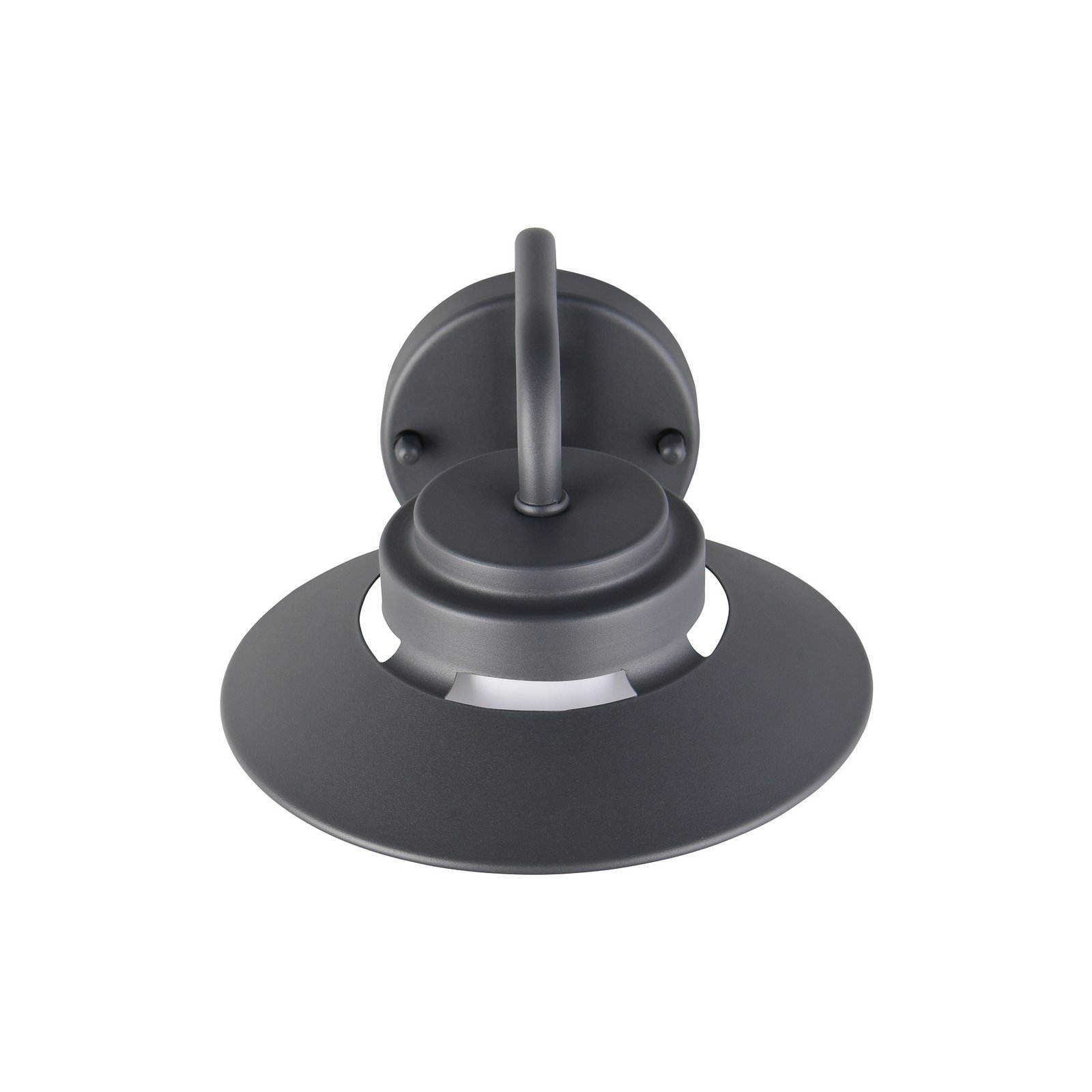 Āra sienas lampa Atrato, antracīta krāsā, Ø 20 cm, metāls