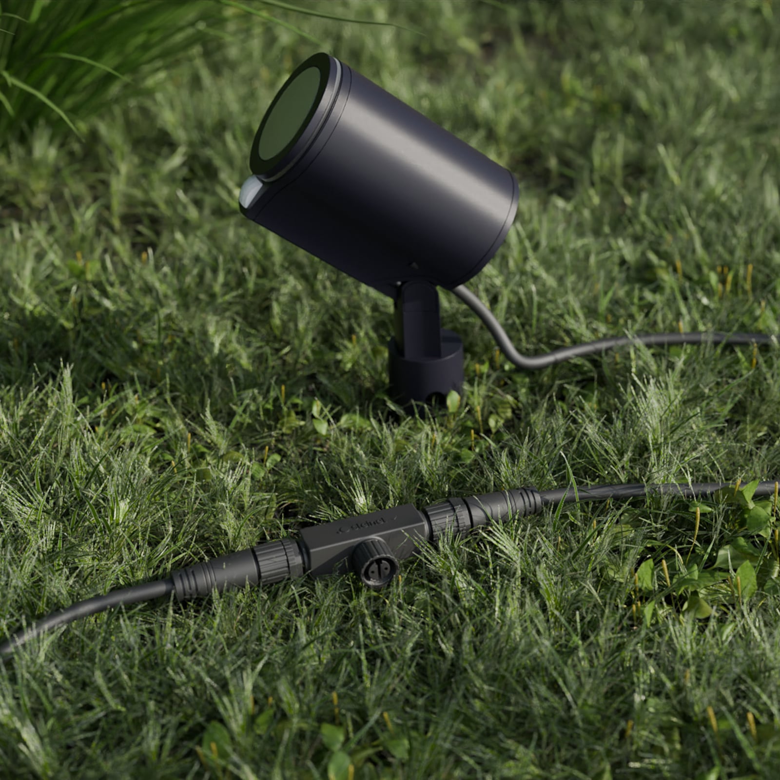 STEINEL LED-spot Garden C, antracit, jordspyd, IP65, RBWW