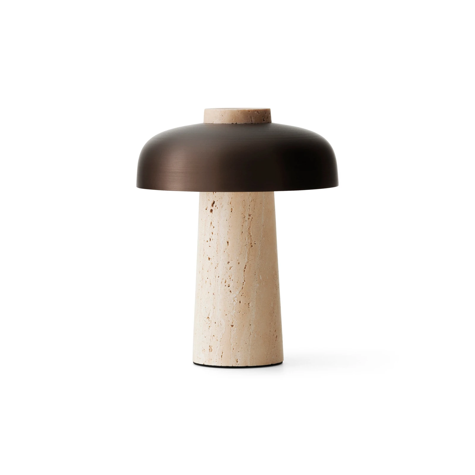Nabíjecí stolní lampa Audo Reverse, písek/bronz, kámen, 24,5 cm