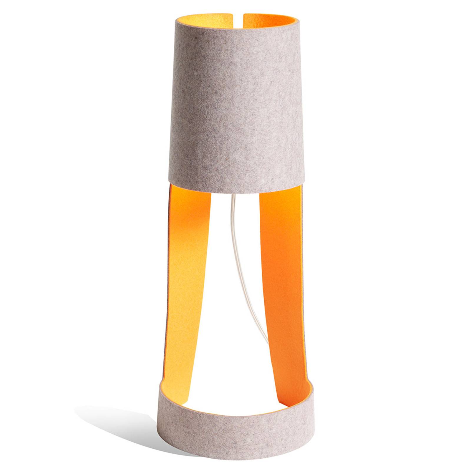 Domus Mia bordlampe grå/orange