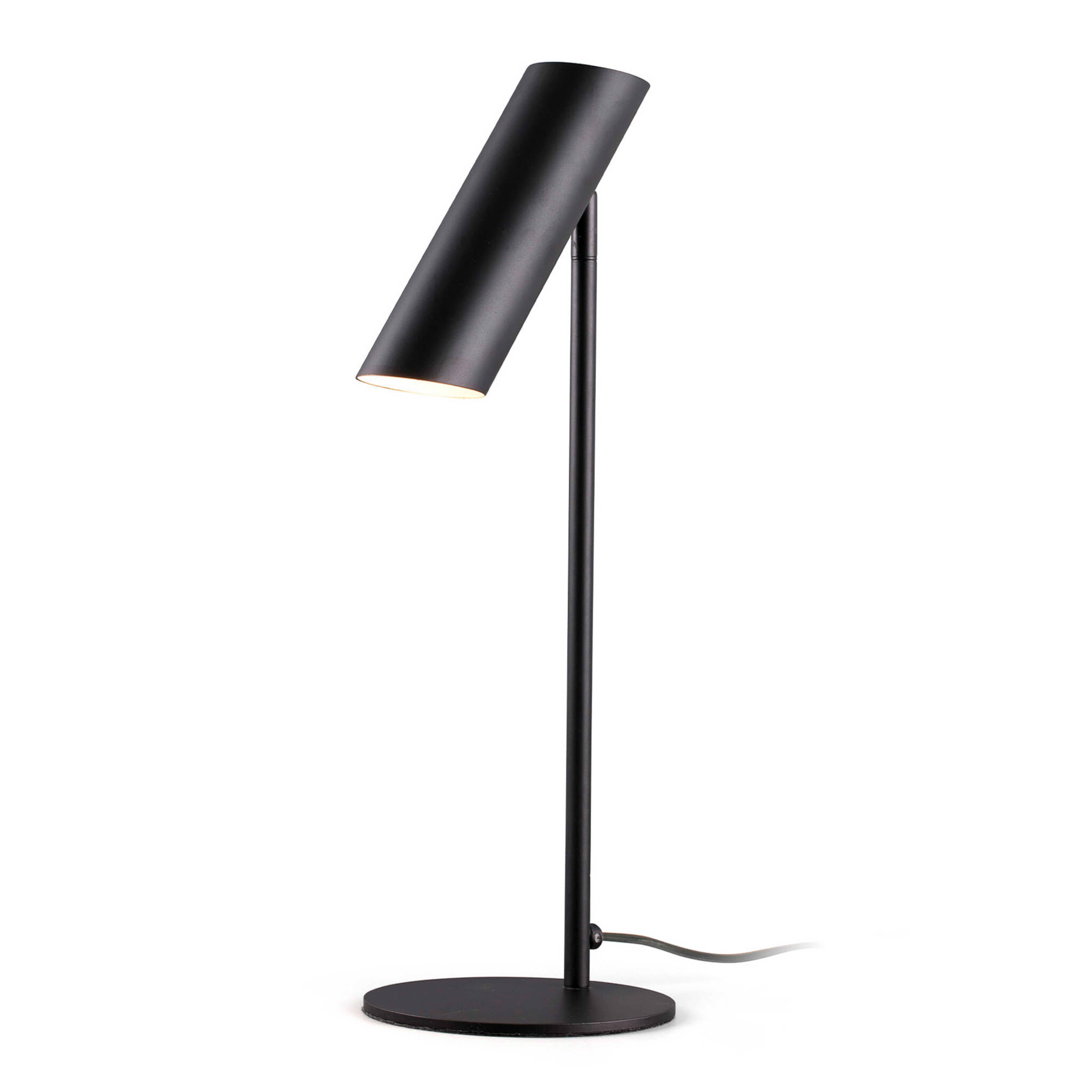 Lámpara de mesa Link, negro mate, acero, altura 46 cm