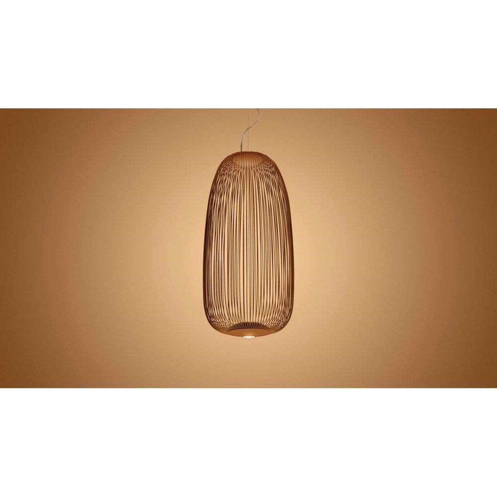 Spokes 1 LED Lustră Pendul Dimmable 10m Copper - Foscarini