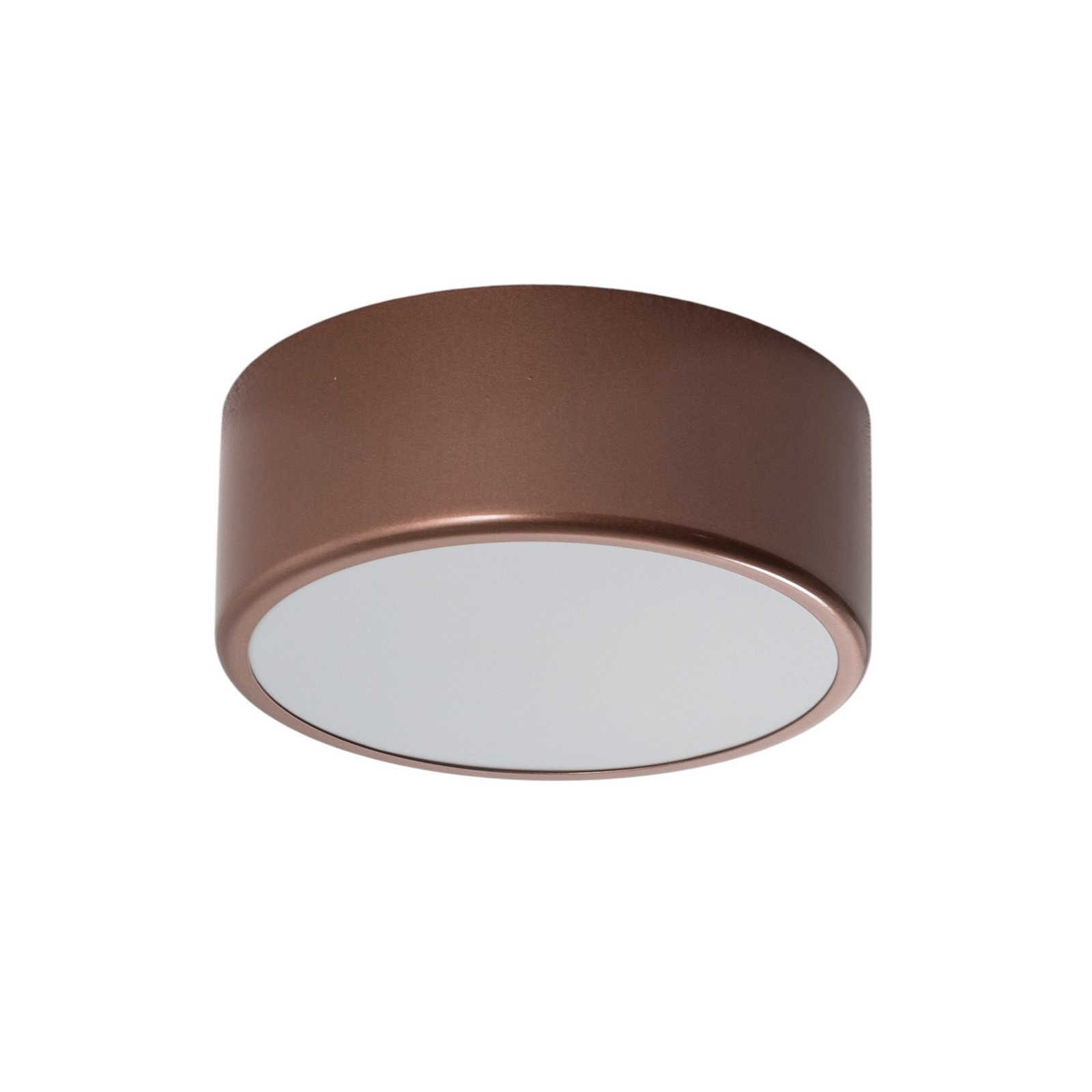 Plafonnier Cleo, Ø 20 cm, IP54, couleur cuivre, métal, E27