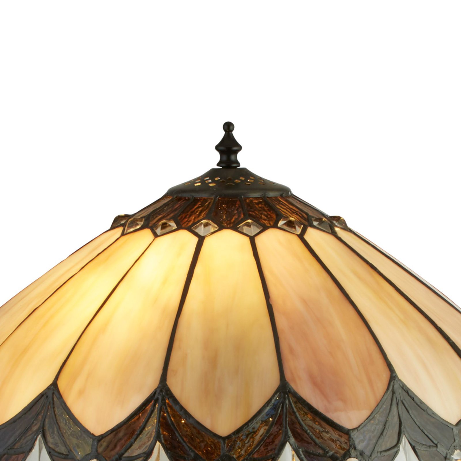 Stolní lampa Pearl ve stylu Tiffany, výška 53 cm