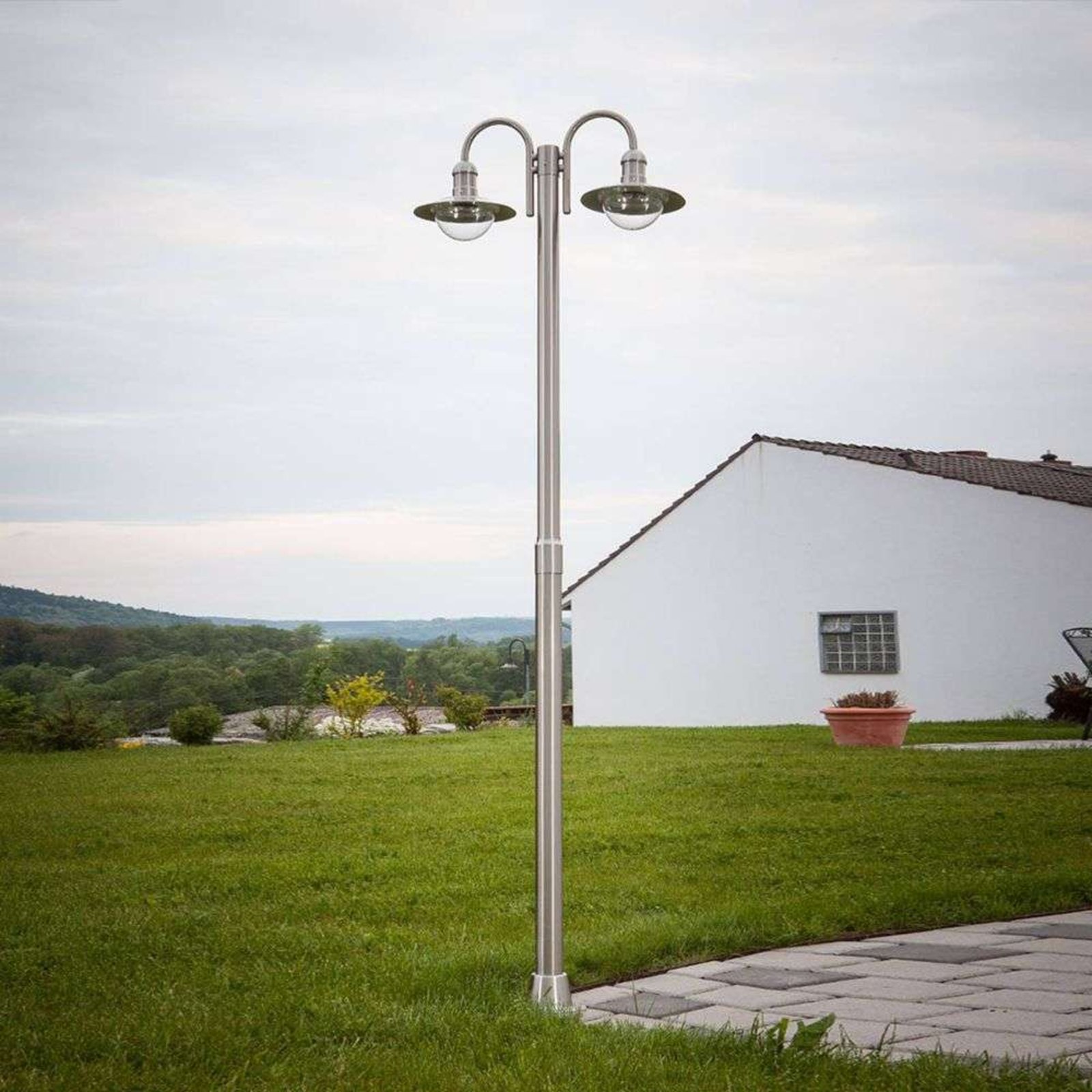 Damion 2 Vanjski Park lampa Stainless Steel - Lindby