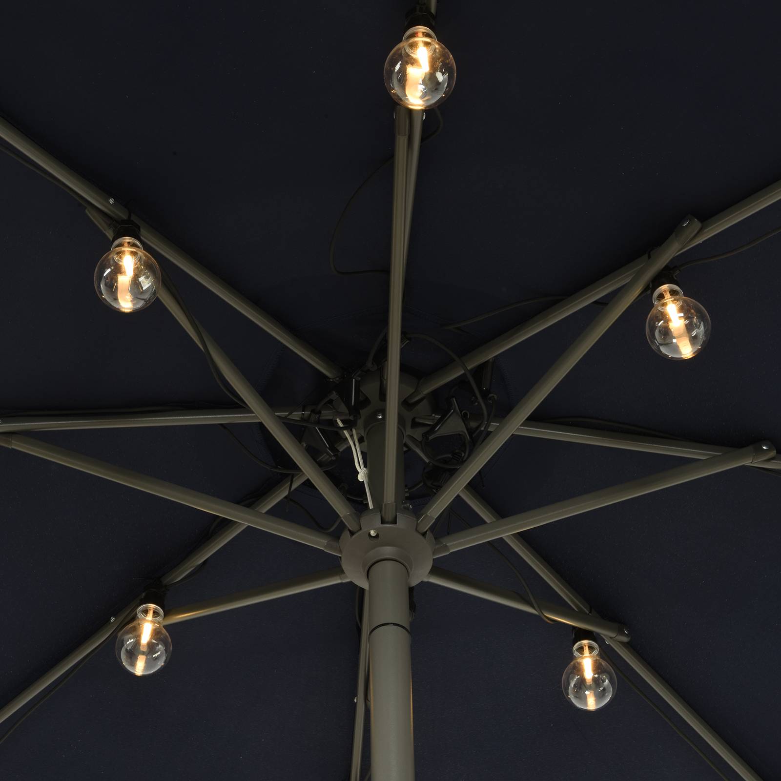 LED-lyskæde 490145 til parasoller glødetråd