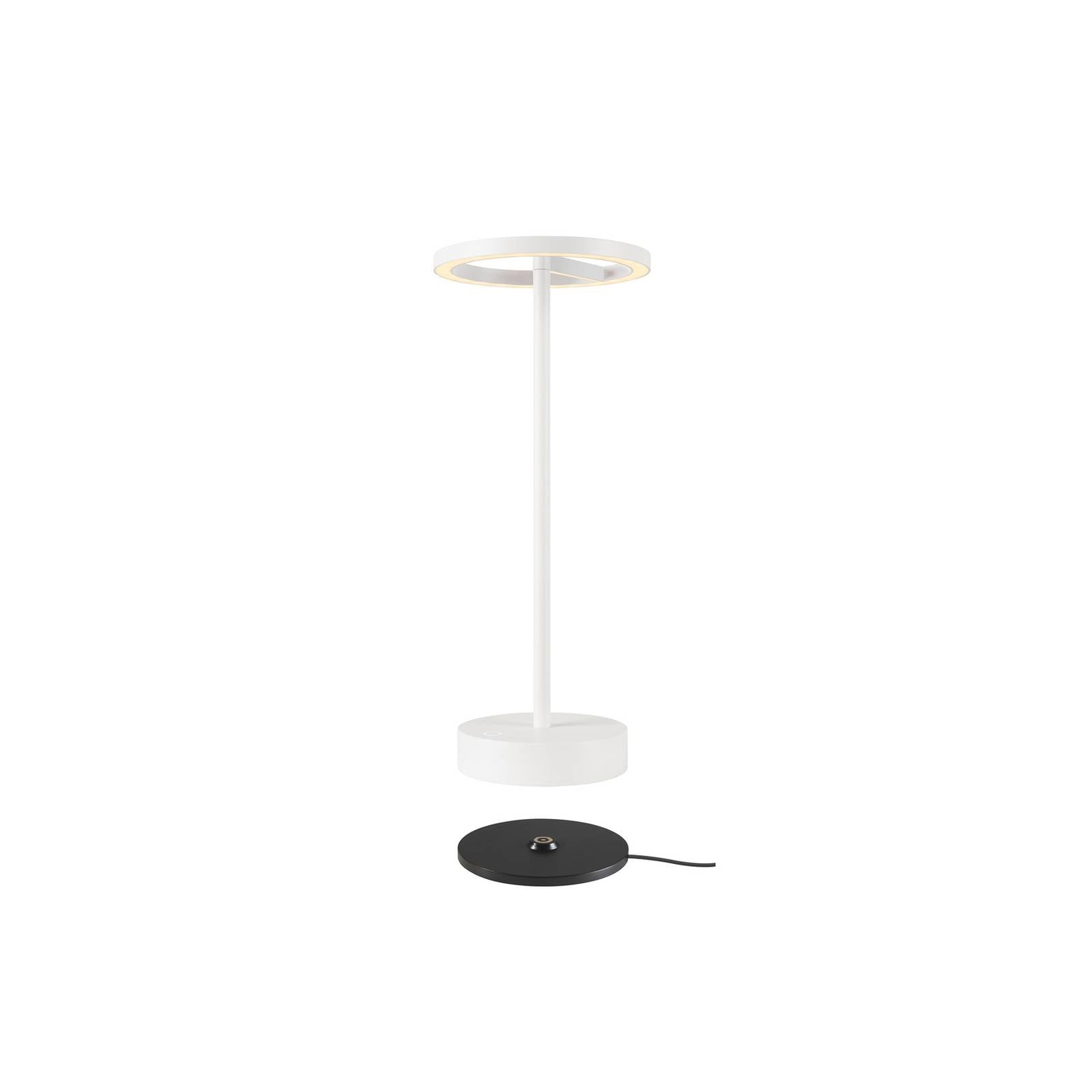 SLV LED-Akkulampe Vinolina One, weiß, 2.700 K, Höhe 33 cm